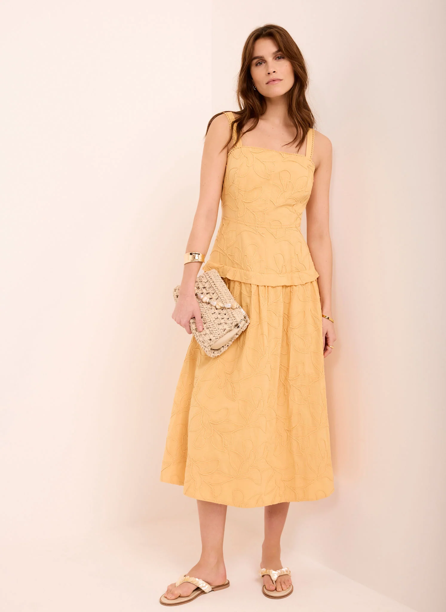 5488-yellow-cotton-floral-midi-dress-2.webp Yellow Cotton Floral Midi Dress
