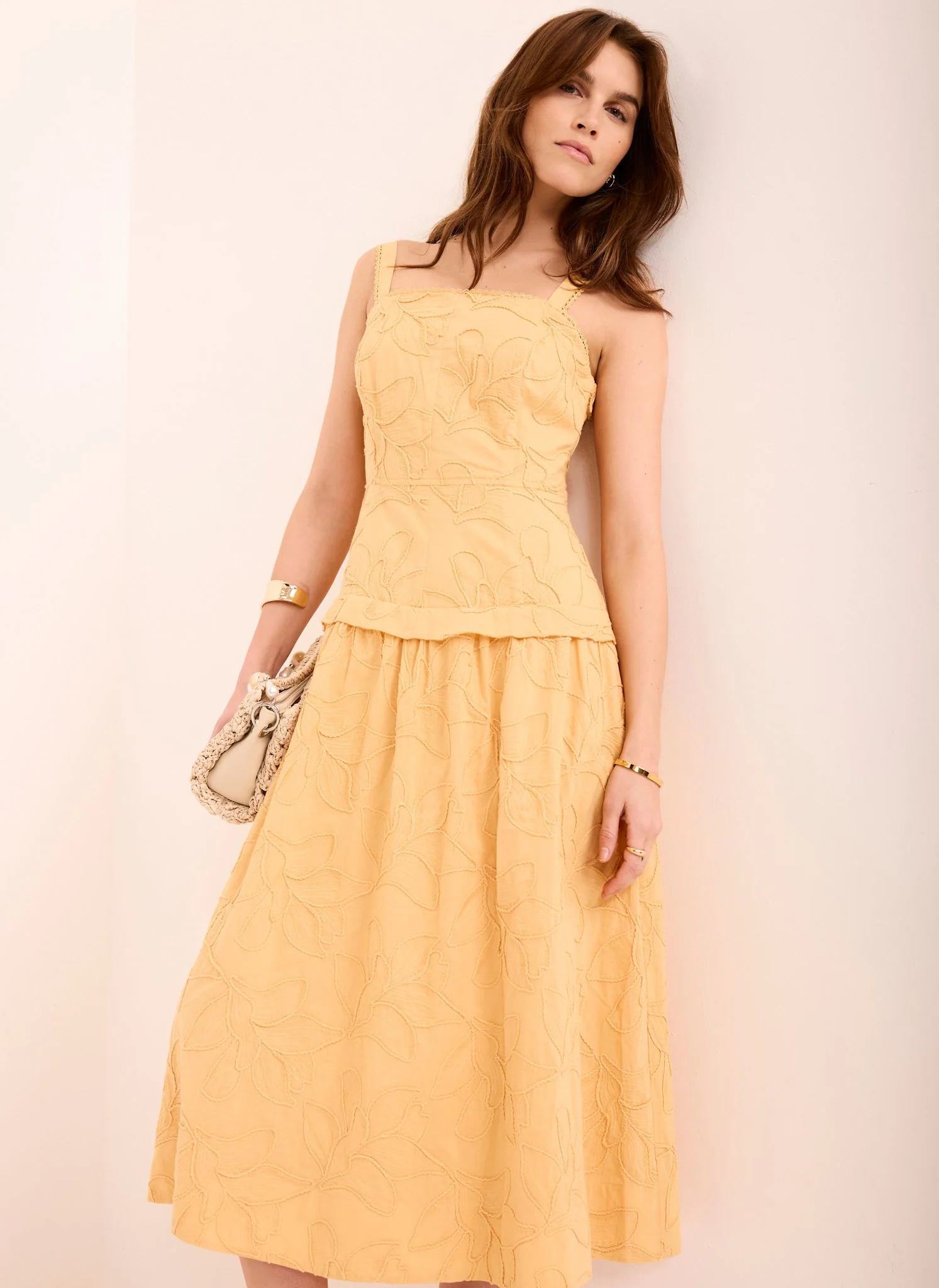 5488-yellow-cotton-floral-midi-dress-3.webp Yellow Cotton Floral Midi Dress