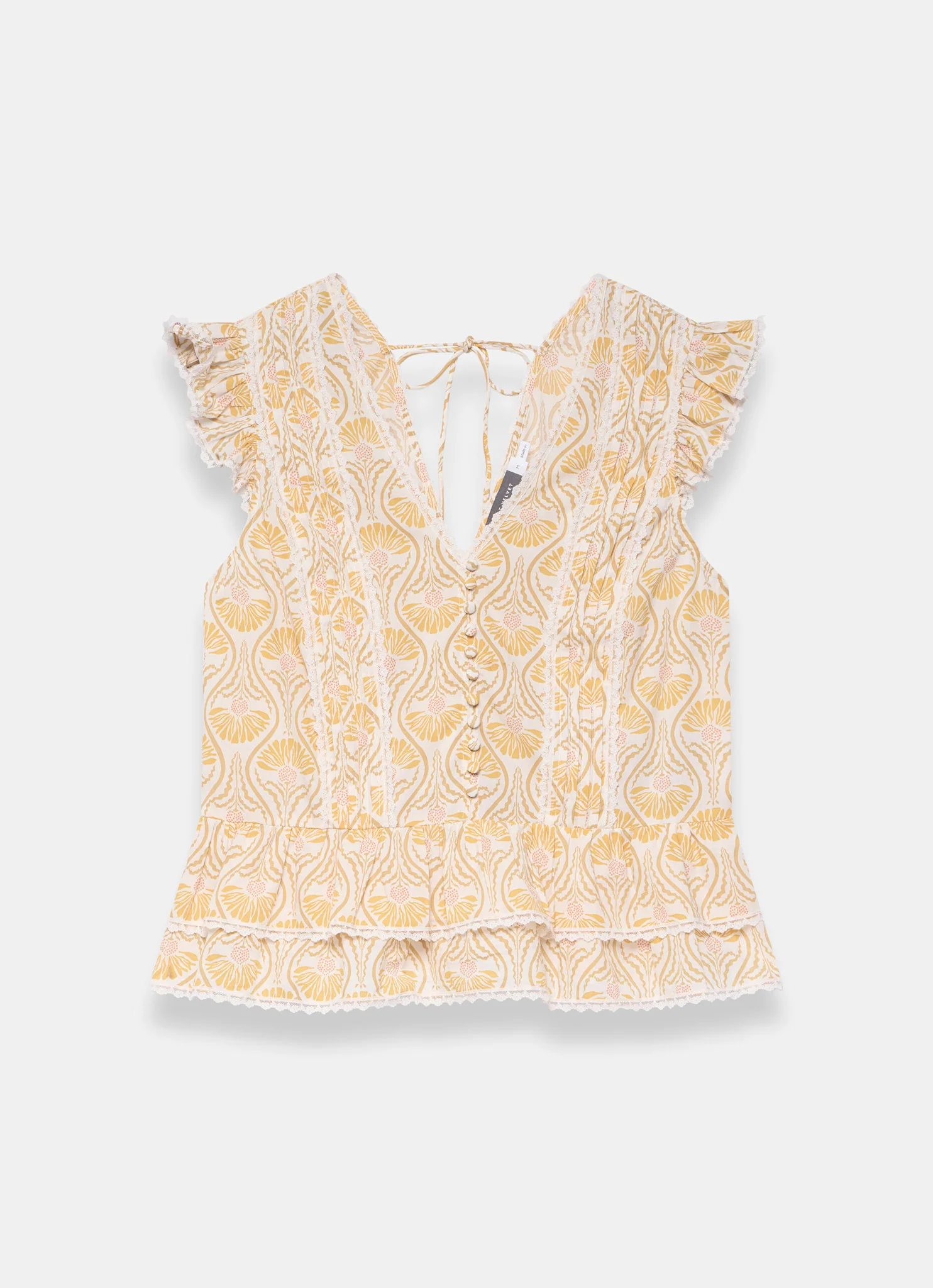 5516-yellow-cotton-floral-print-top-6.webp Yellow Cotton Floral Print Top