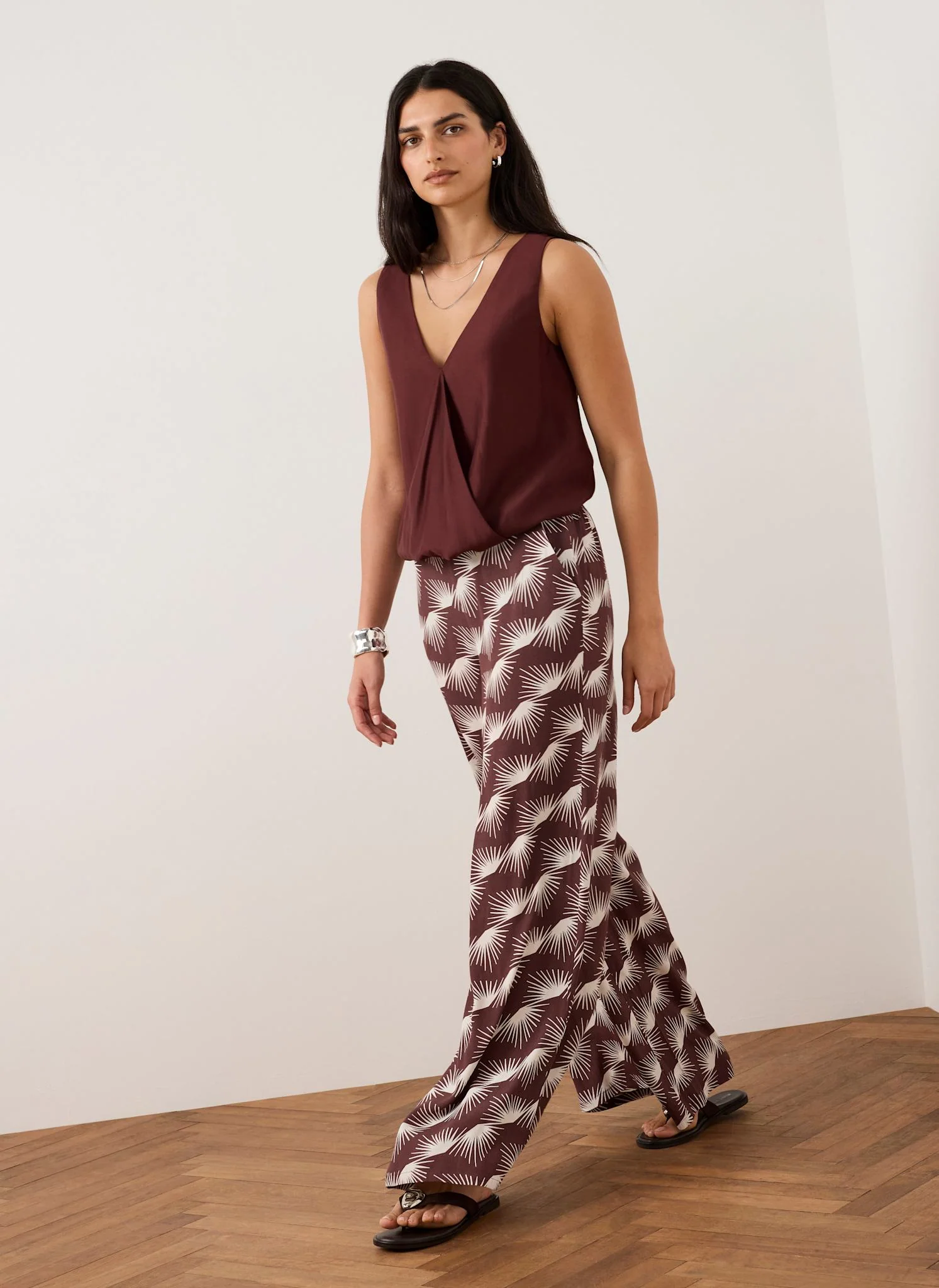 5522-burgundy-gathered-cami-top-5.webp Burgundy Gathered Cami Top