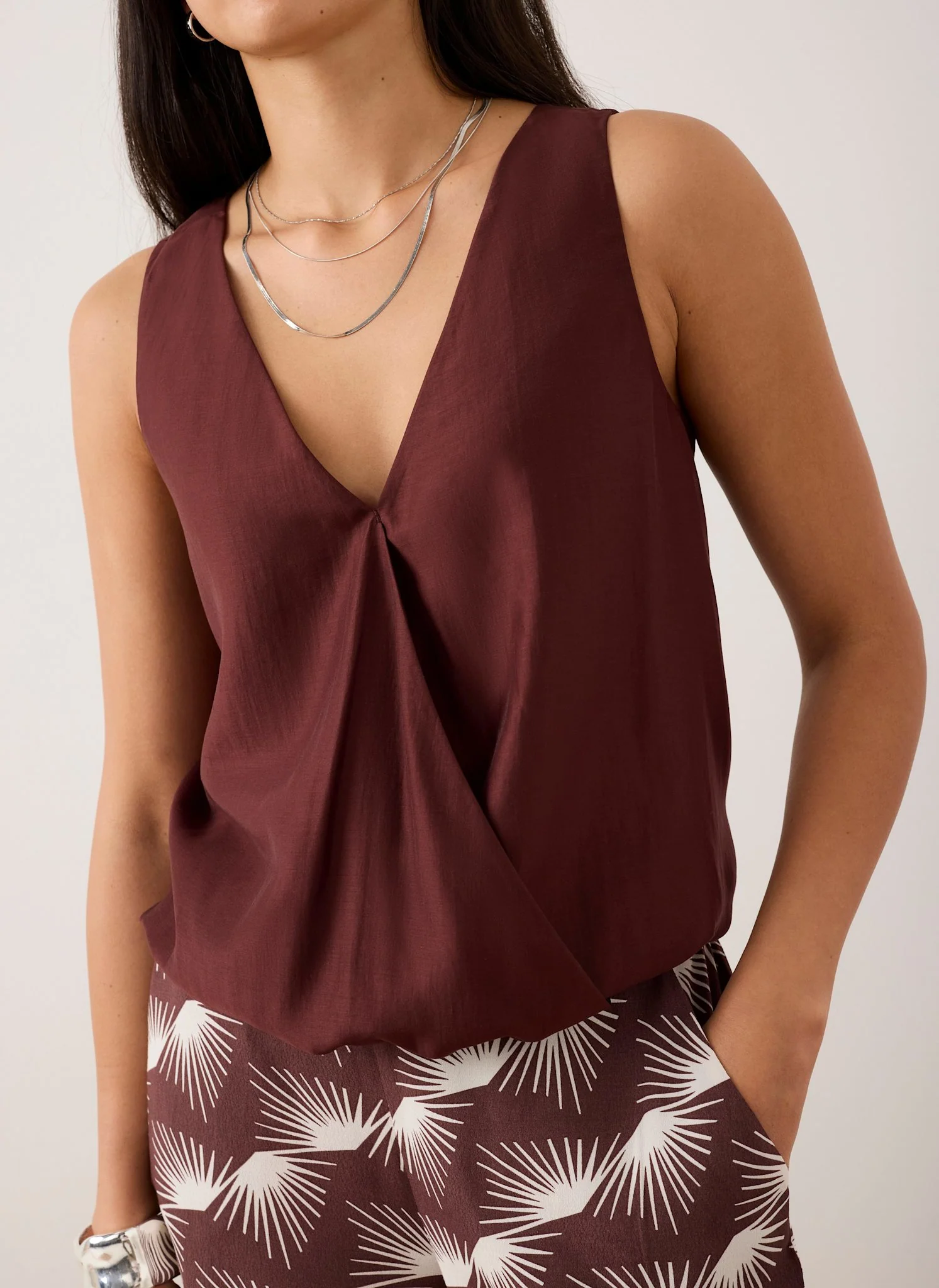 5522-burgundy-gathered-cami-top-6.webp Burgundy Gathered Cami Top