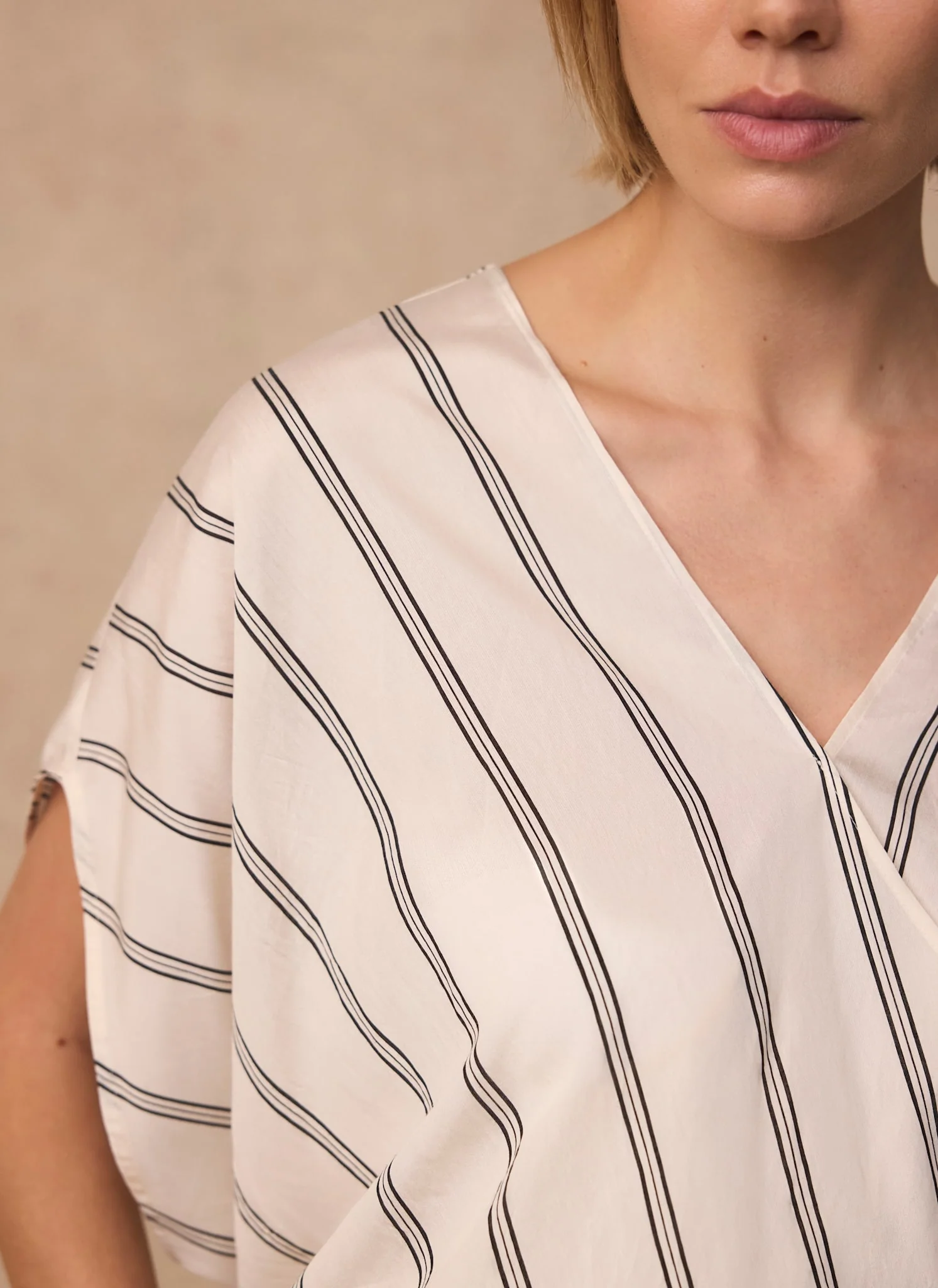 5546-neutral-pinstriped-wrap-blouse-4.webp Neutral Pinstriped Wrap Blouse