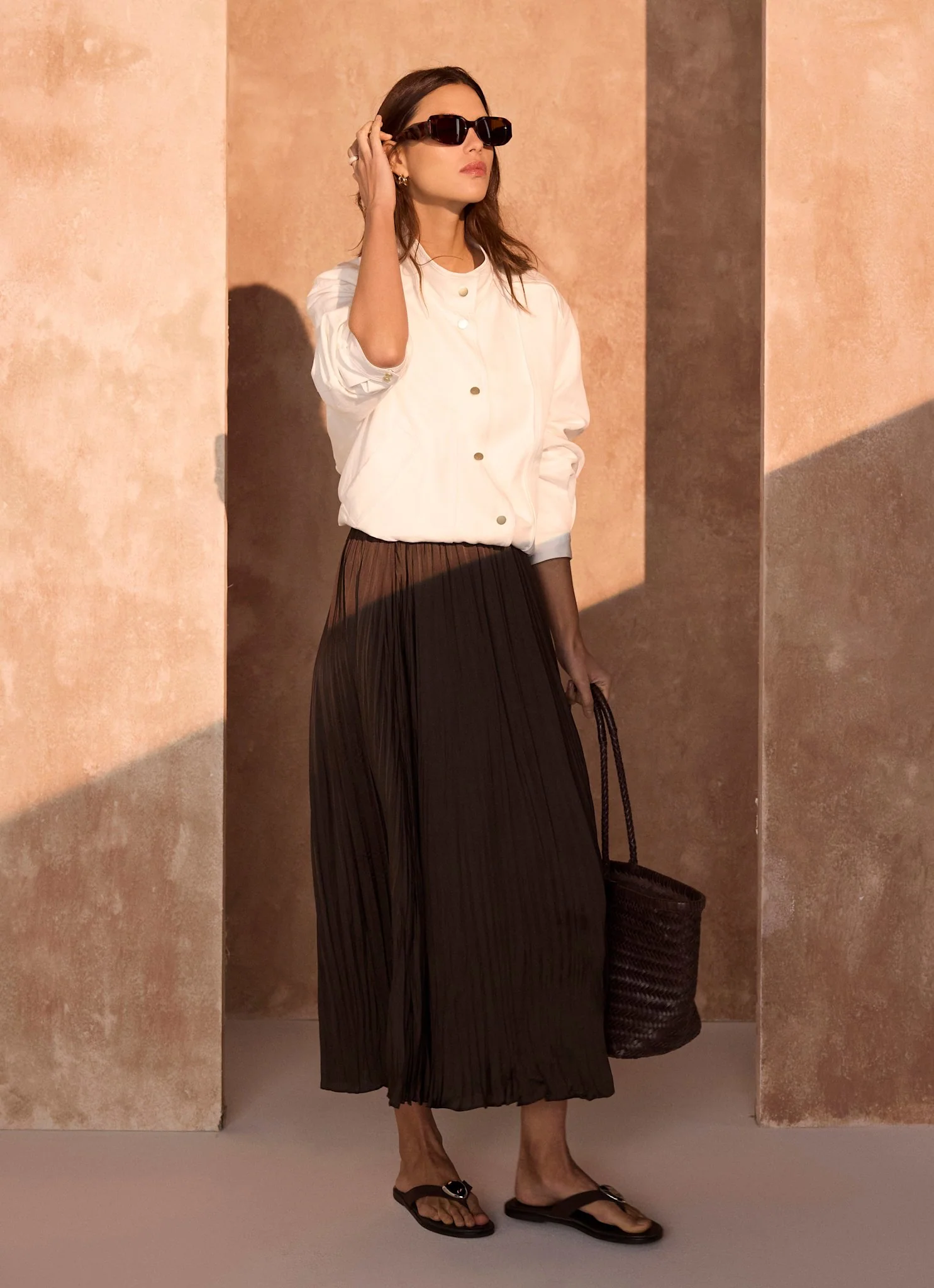 5560-brown-crinkle-maxi-skirt-6.webp Brown Crinkle Maxi Skirt