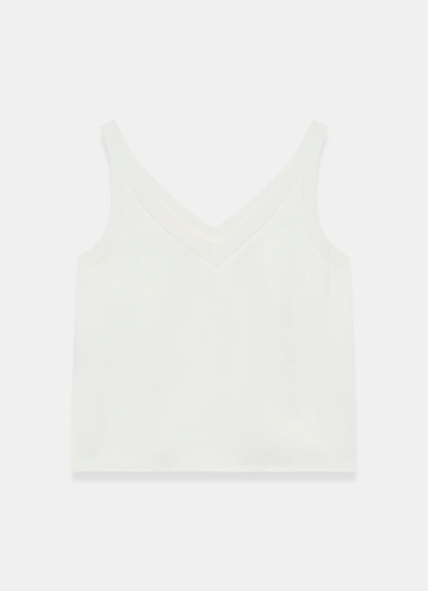 White Trim Detail Camisole Top