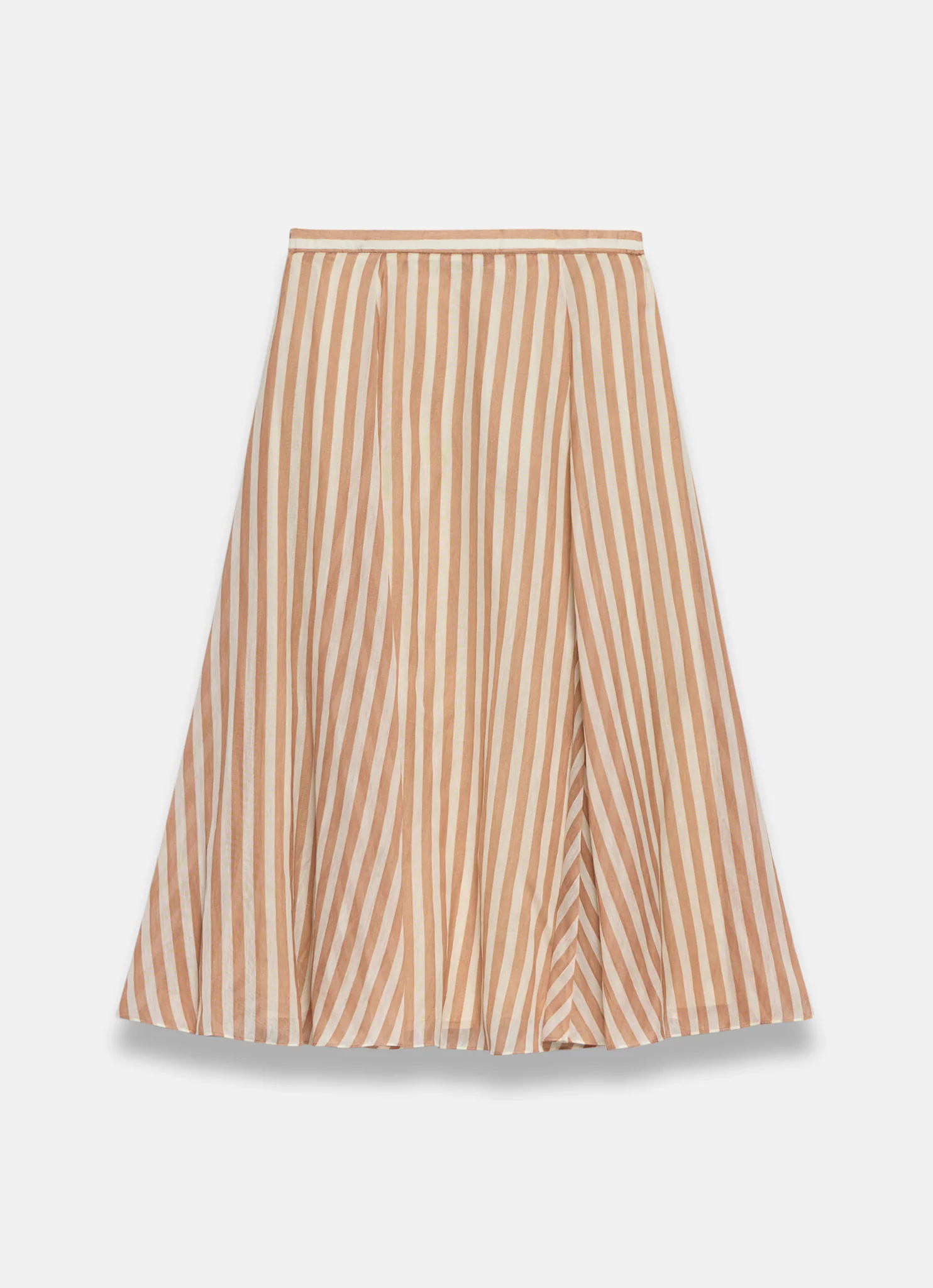 5634-orange-striped-a-line-midi-skirt-8.webp Orange Striped A Line Midi Skirt