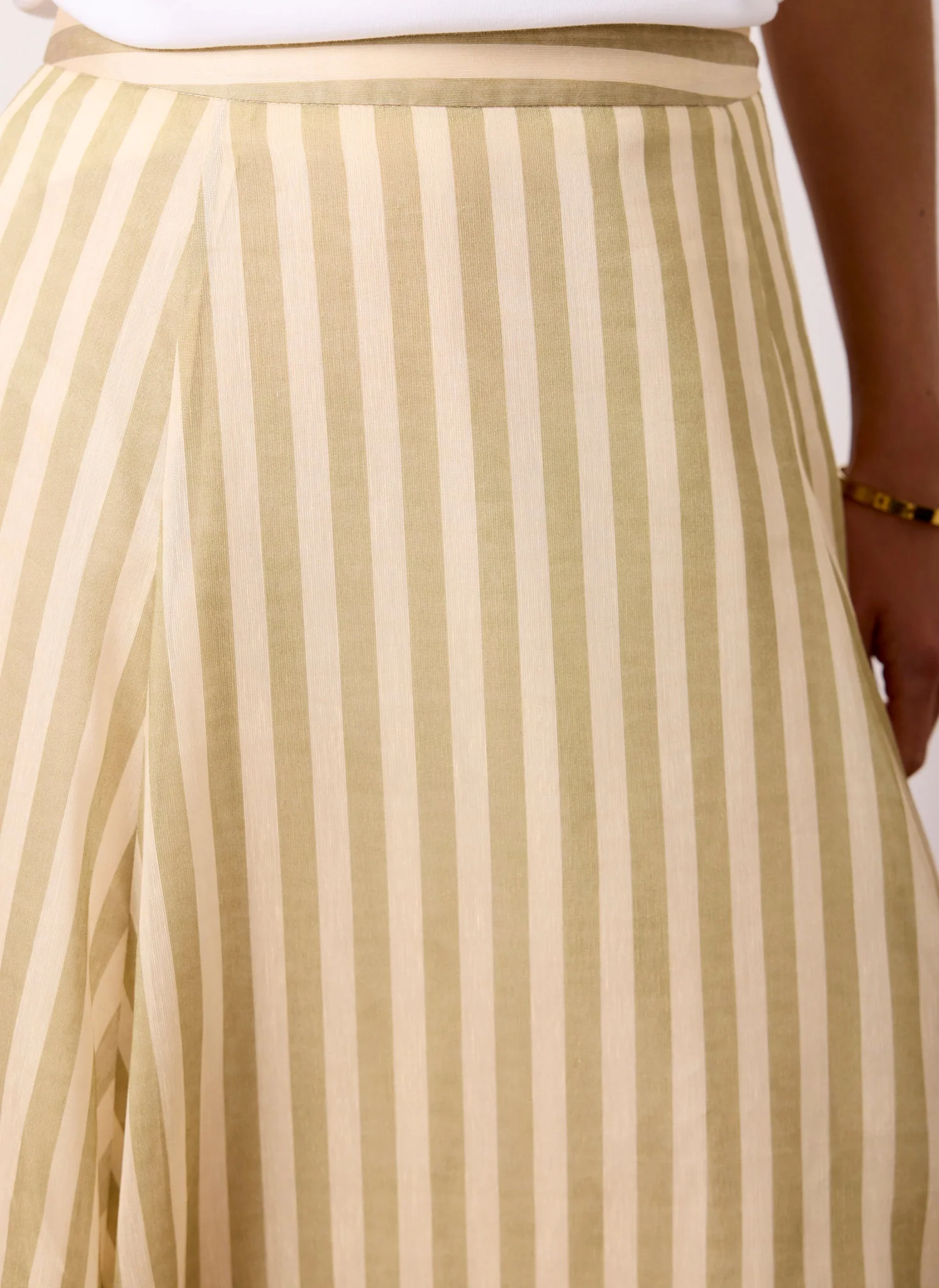 5642-green-striped-a-line-midi-skirt-4.webp Green Striped A Line Midi Skirt