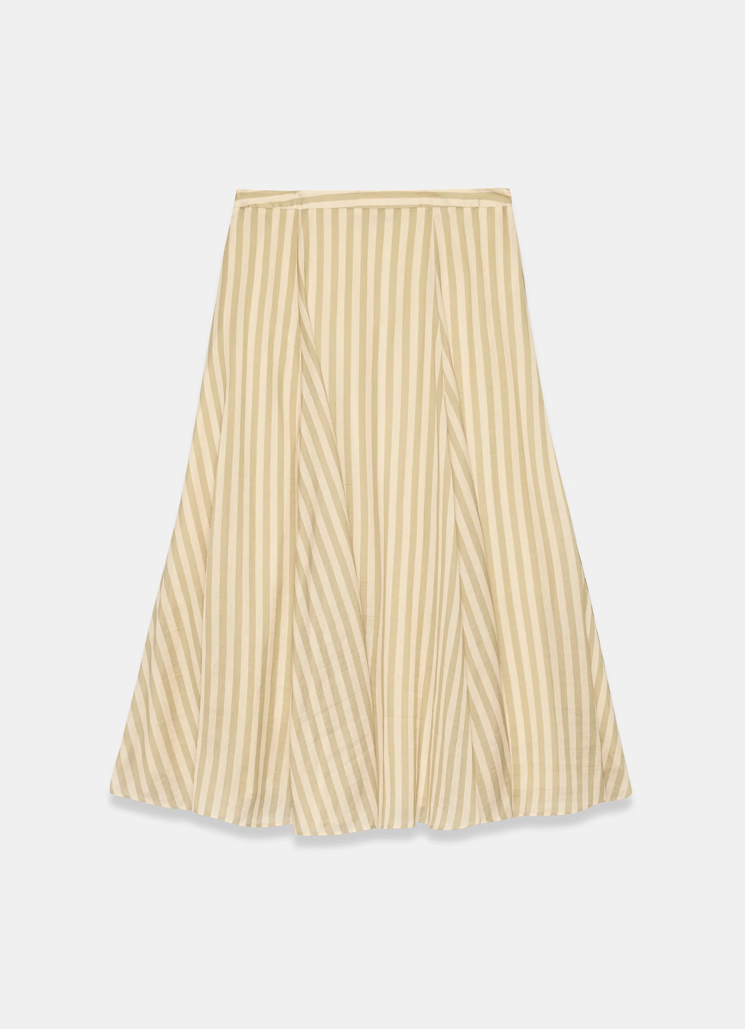 5642-green-striped-a-line-midi-skirt-6.webp Green Striped A Line Midi Skirt