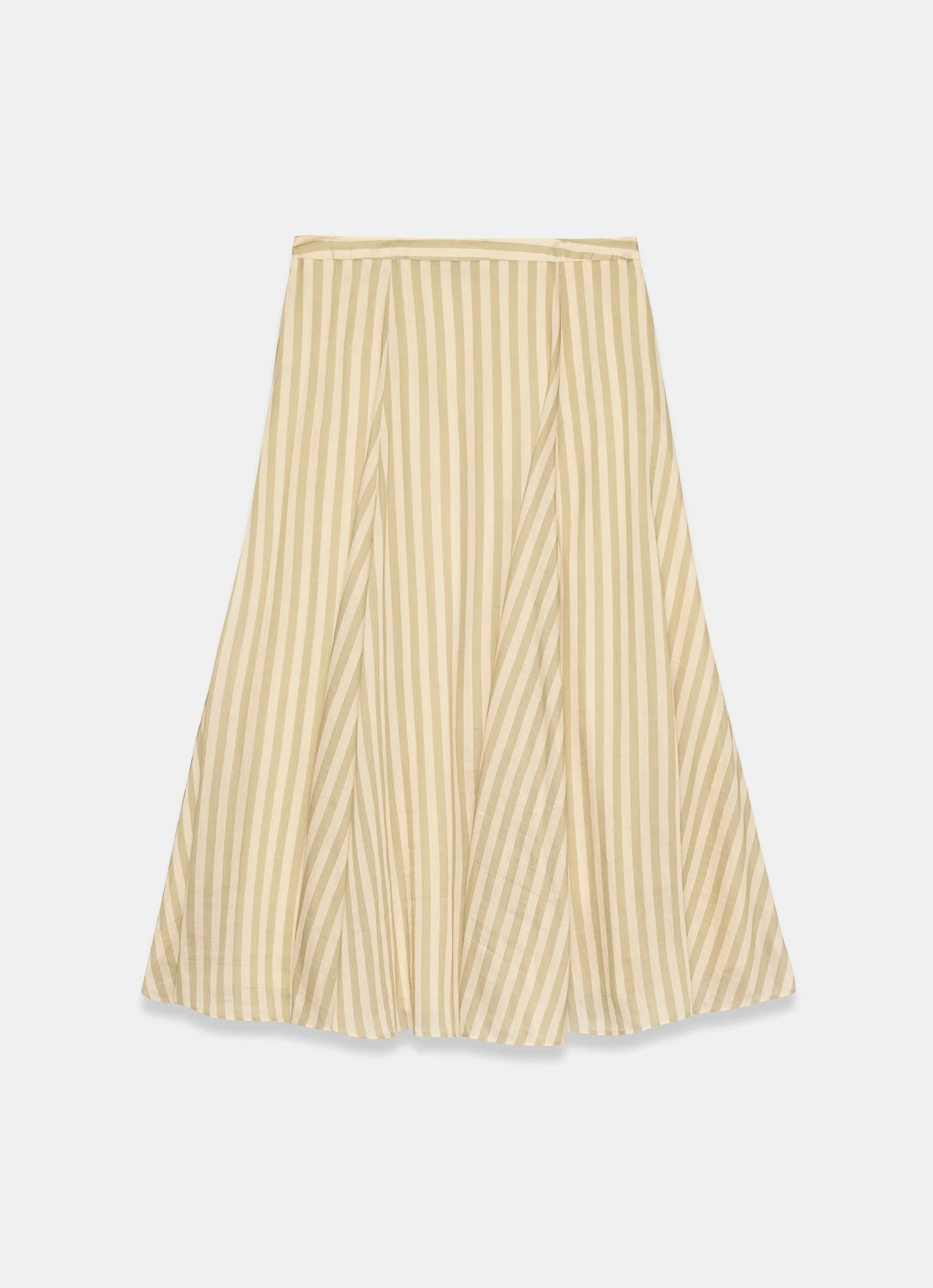 5642-green-striped-a-line-midi-skirt-7.webp Green Striped A Line Midi Skirt