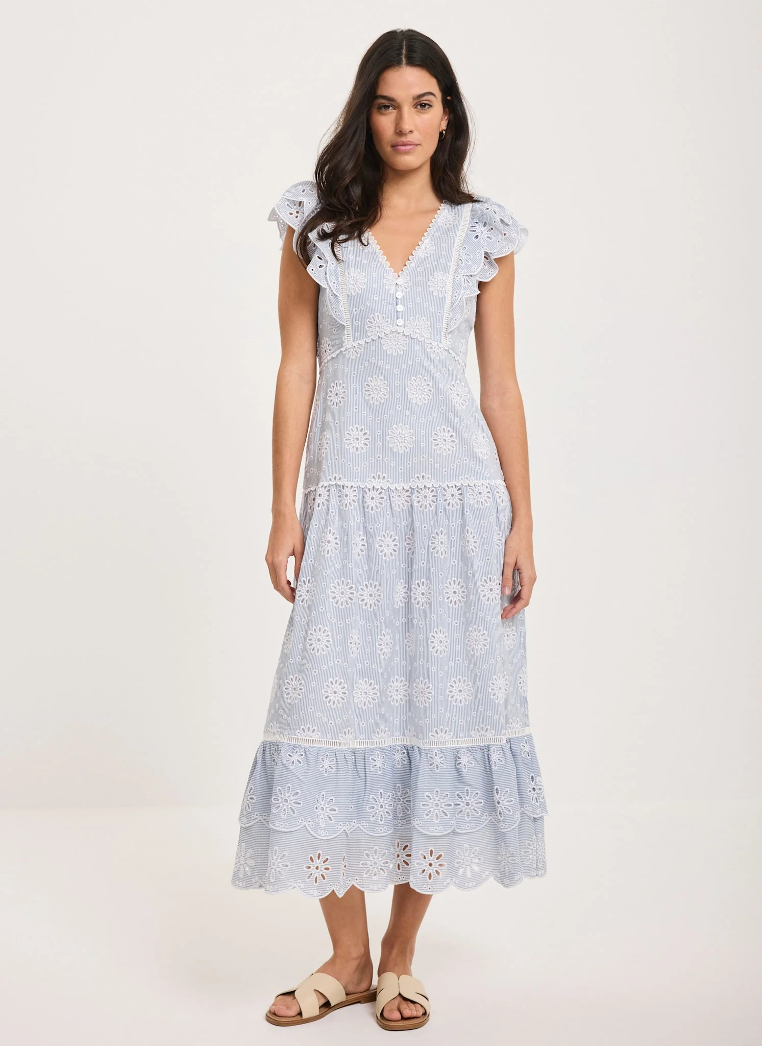 5666-blue-striped-cotton-broderie-midi-dress-2.webp Blue Striped Cotton Broderie Midi Dress