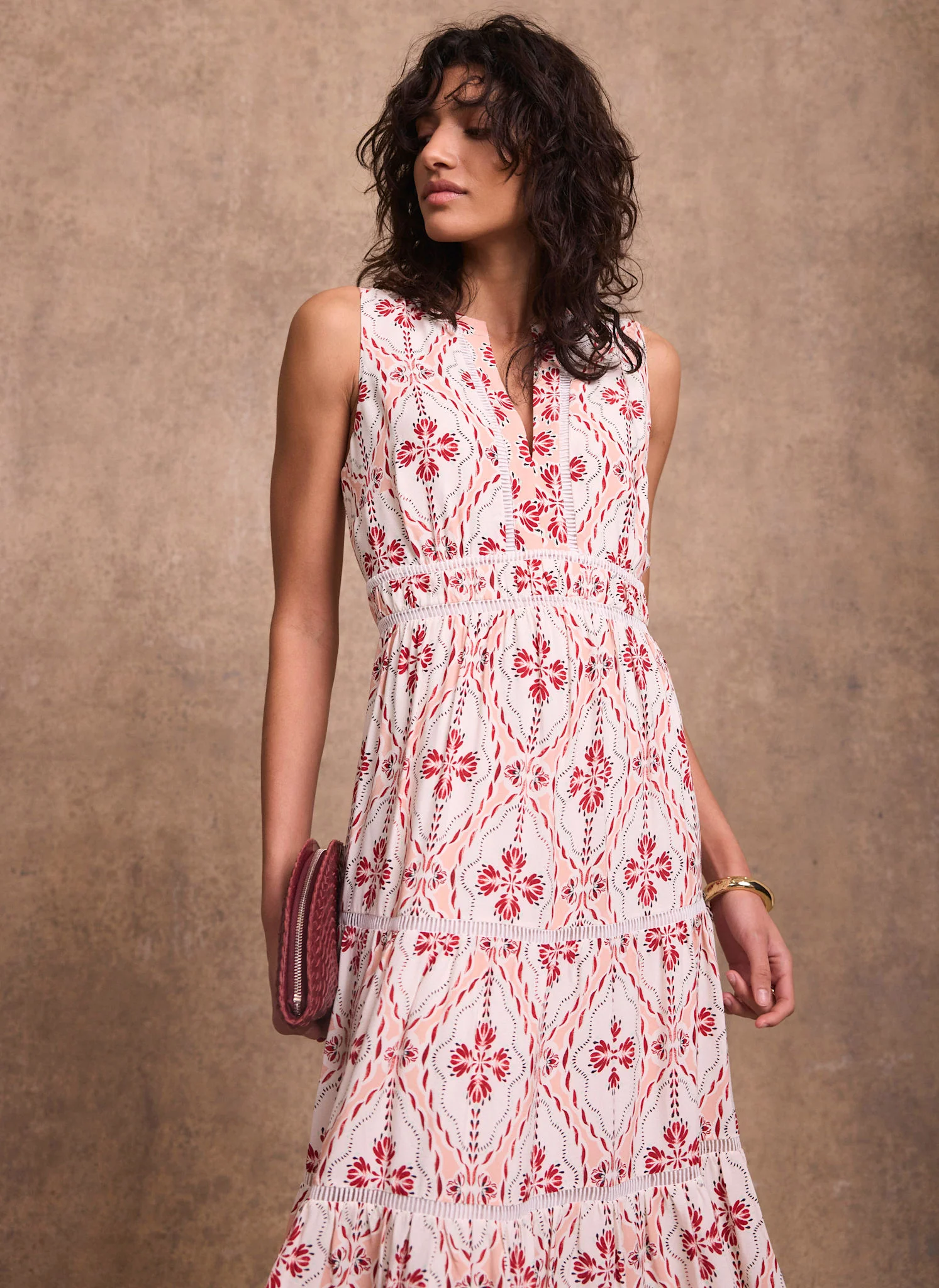 5832-pink-geo-print-maxi-dress-5.webp Pink Geo Print Maxi Dress