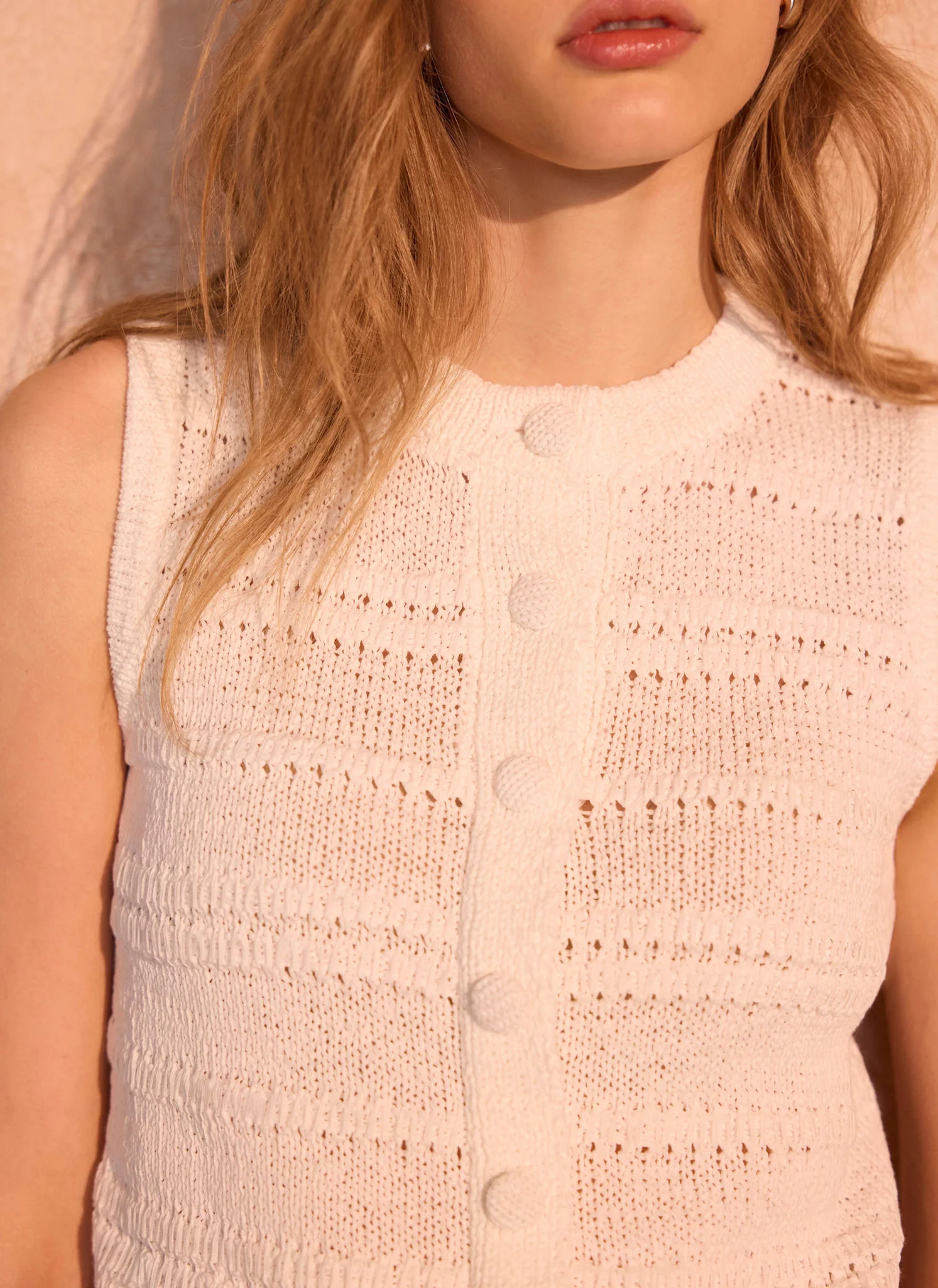 588-white-cotton-blend-button-detail-knit-top-3.webp White Cotton Blend Button Detail Knit Top