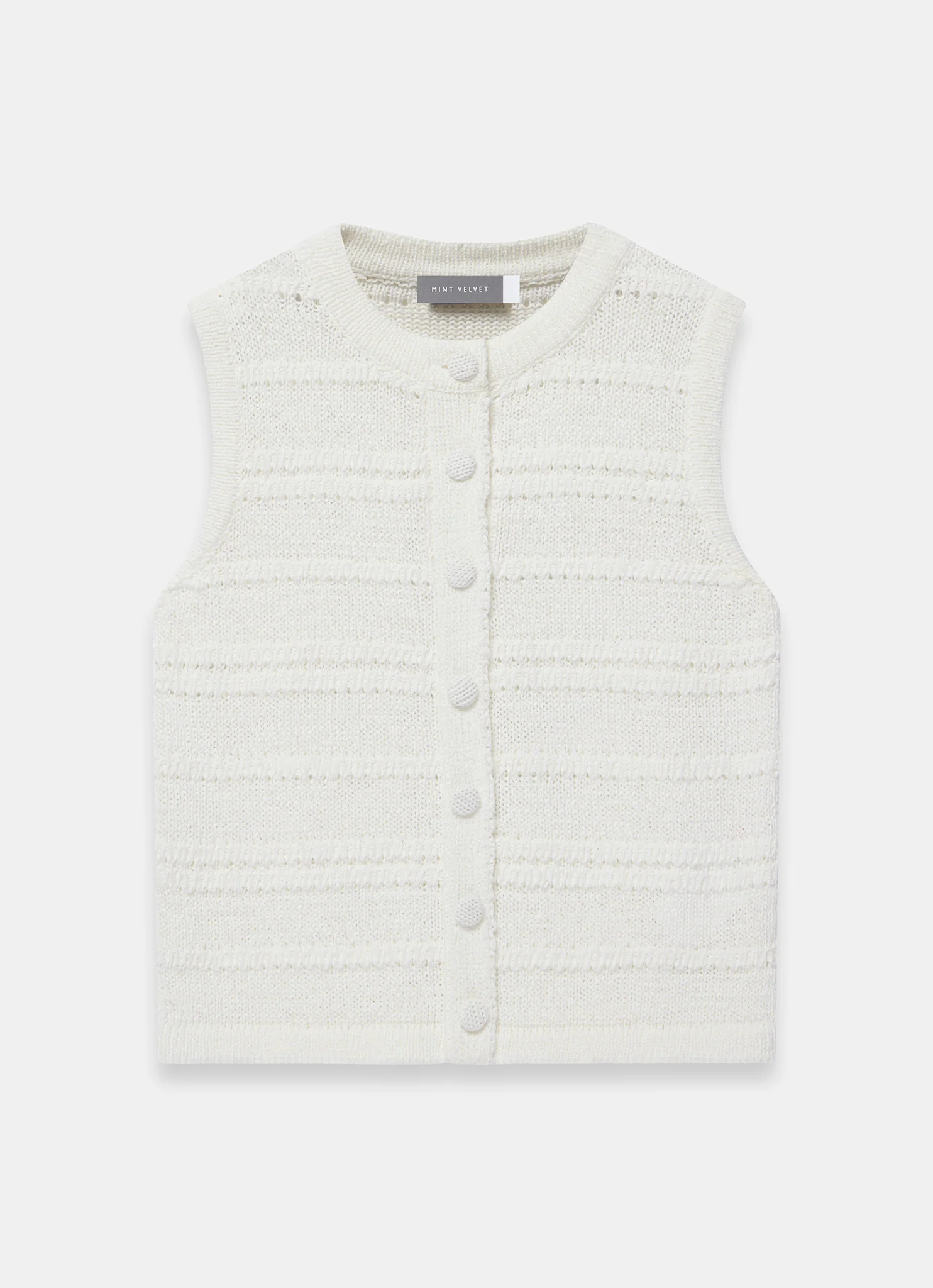 589-xs-xs-variation-7.webp White Cotton Blend Button Detail Knit Top