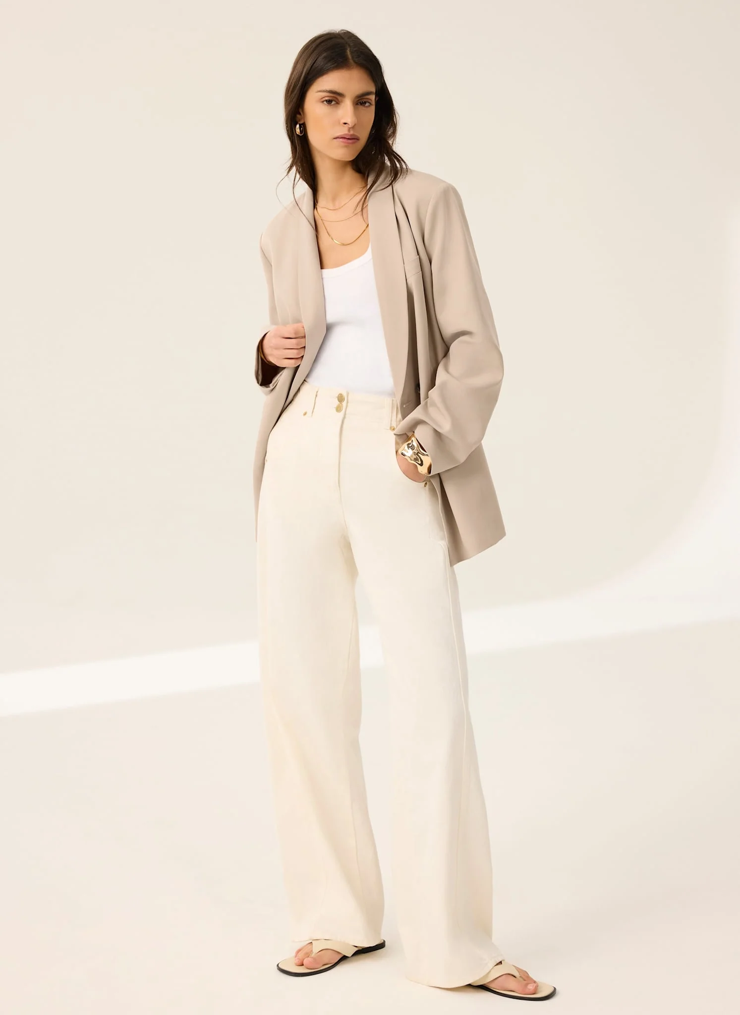5994-neutral-single-breasted-blazer-1.webp Neutral Single Breasted Blazer