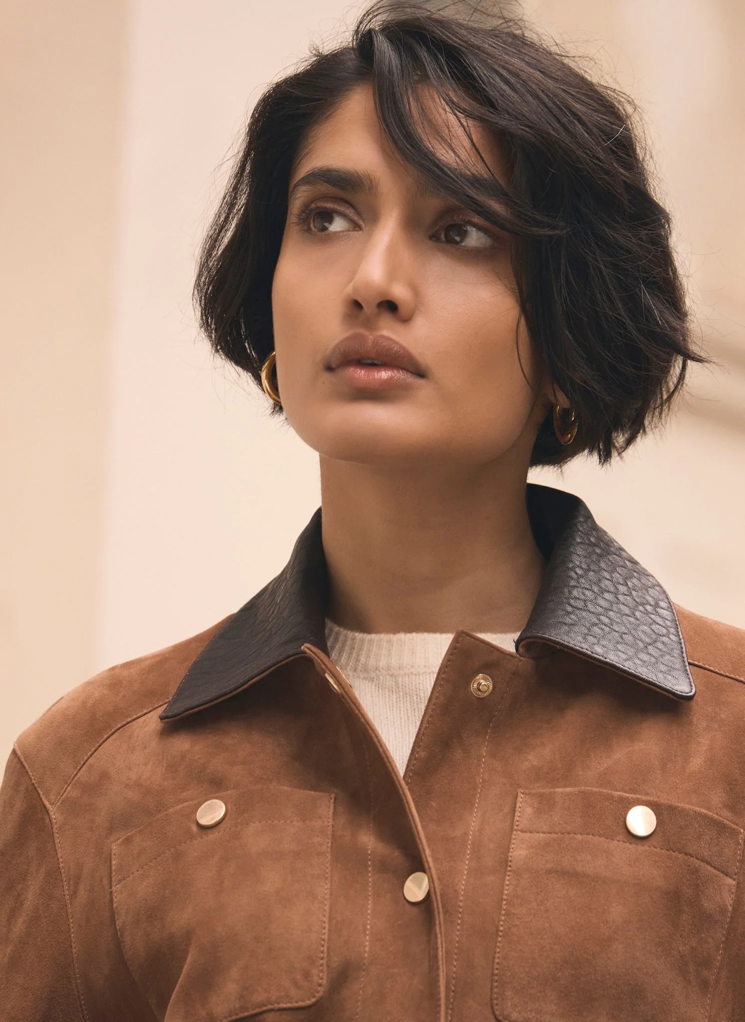Tan Suede Barn Jacket