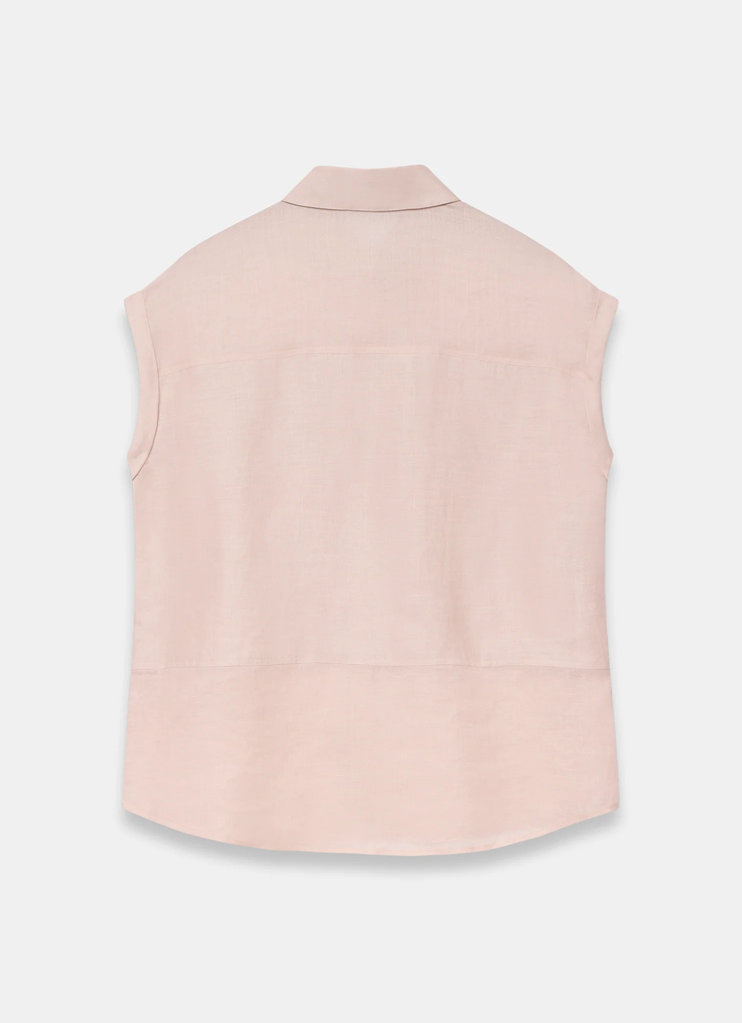 6126-pink-linen-blend-sheer-panel-shirt-7.webp Pink Linen Blend Sheer Panel Shirt