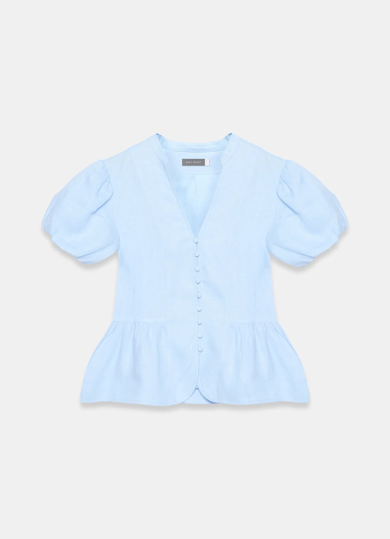6156-blue-linen-peplum-top-7.webp Blue Linen Peplum Top