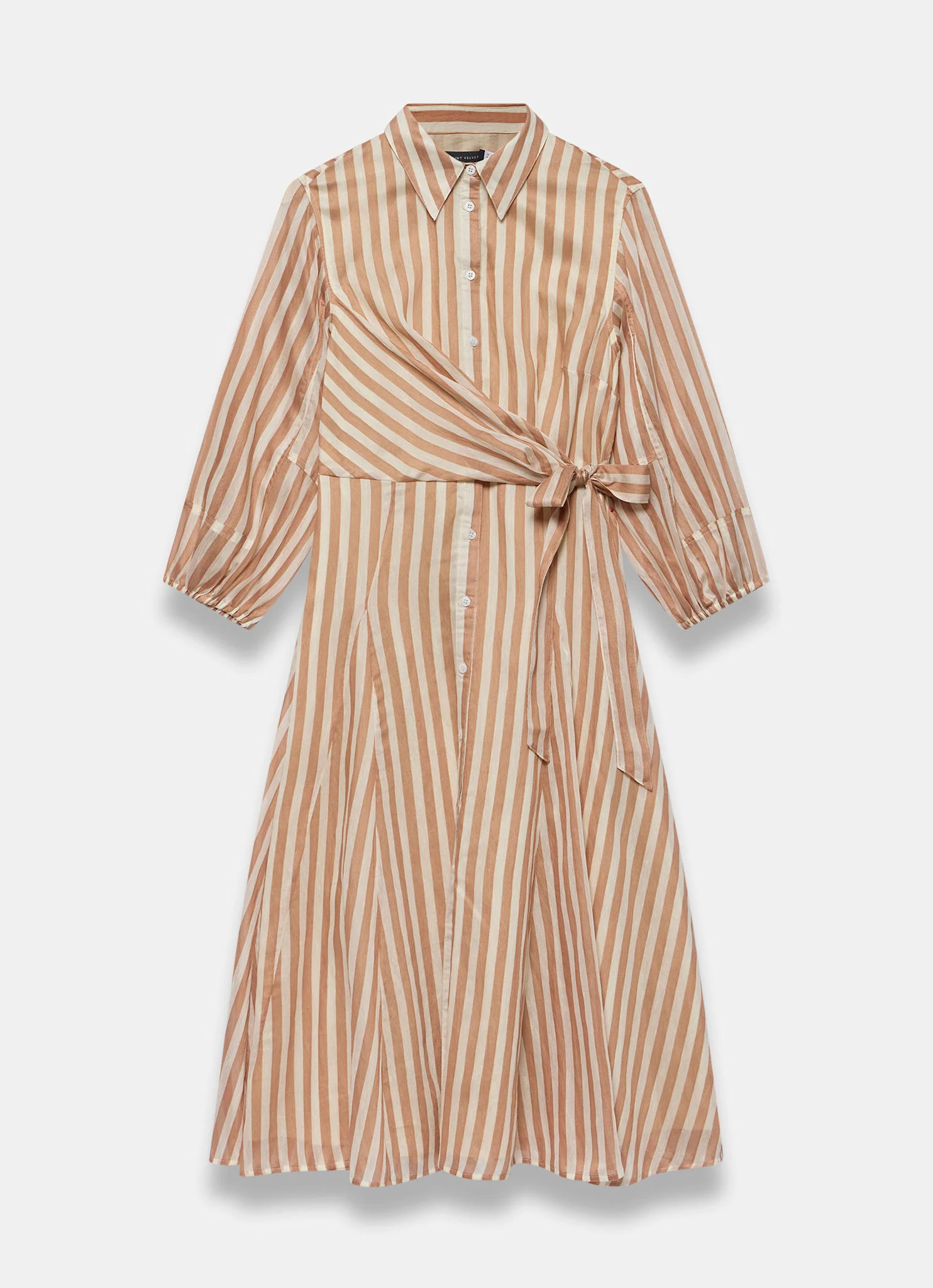 6264-orange-stripe-wrap-midi-shirt-dress-7.webp Orange Stripe Wrap Midi Shirt Dress