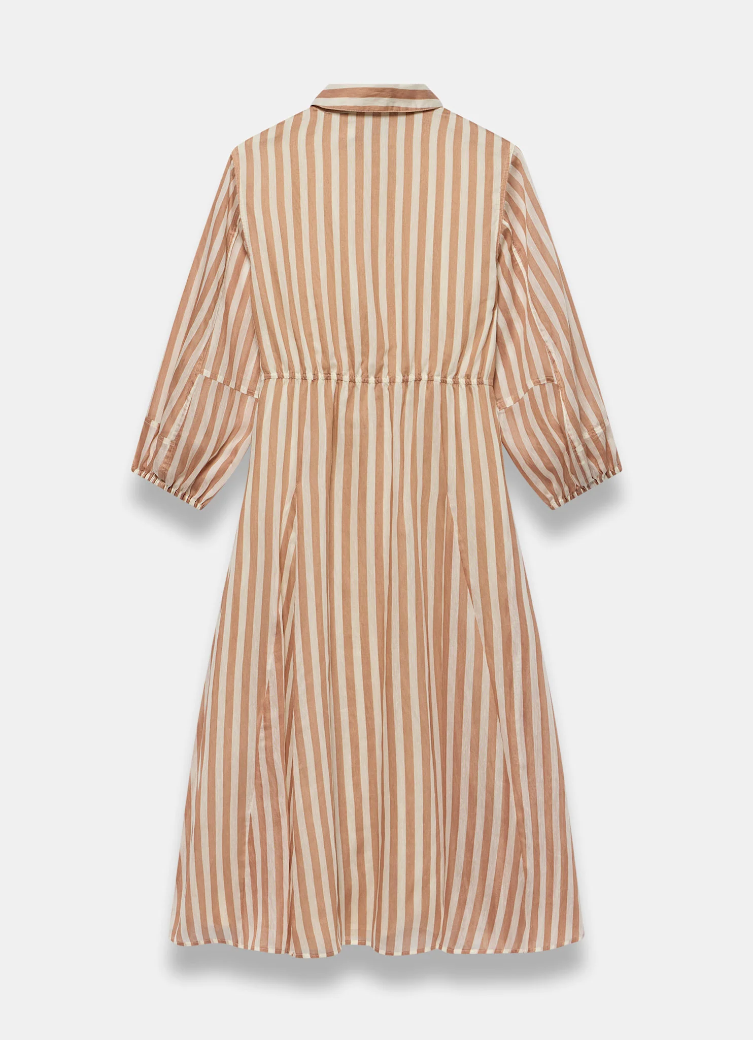 6264-orange-stripe-wrap-midi-shirt-dress-8.webp Orange Stripe Wrap Midi Shirt Dress
