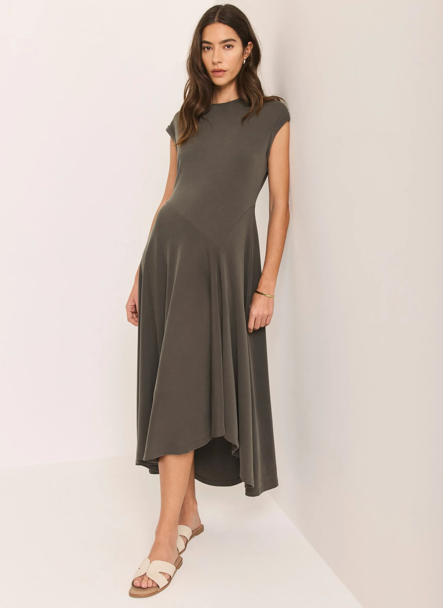 6272-khaki-jersey-asymmetric-midi-dress-1.webp Khaki Jersey Asymmetric Midi Dress