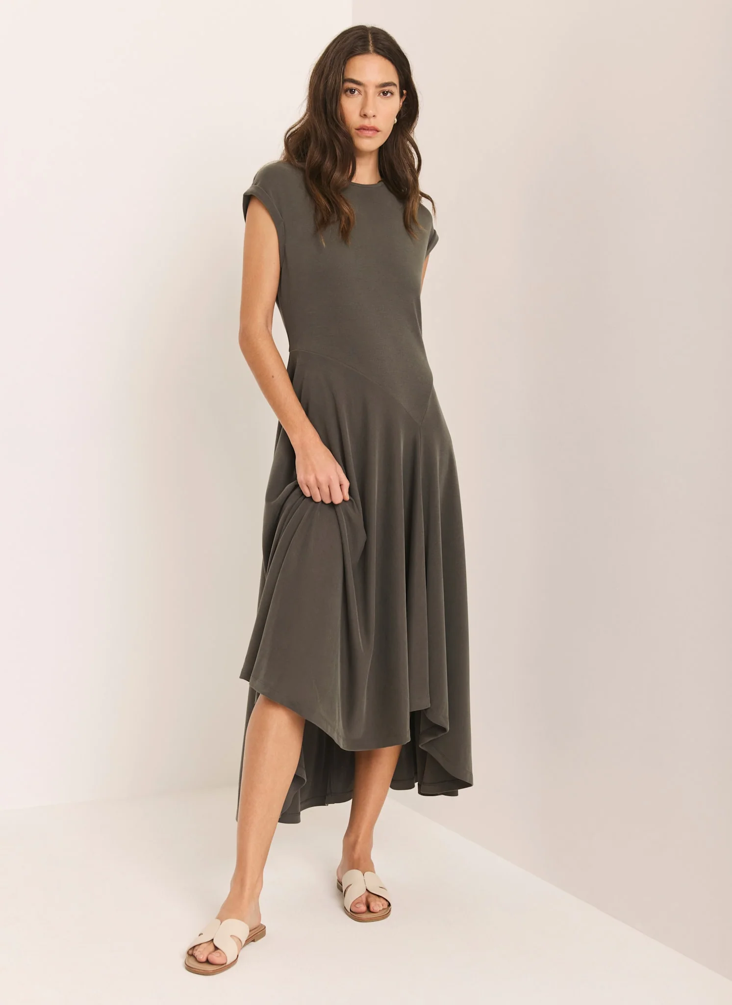 6272-khaki-jersey-asymmetric-midi-dress-2.webp Khaki Jersey Asymmetric Midi Dress