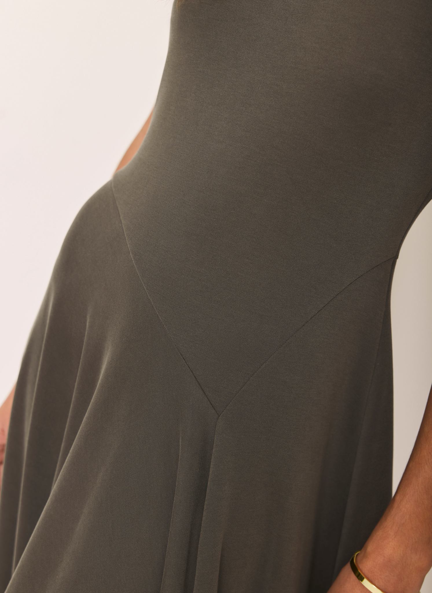 6272-khaki-jersey-asymmetric-midi-dress-5.jpg Khaki Jersey Asymmetric Midi Dress