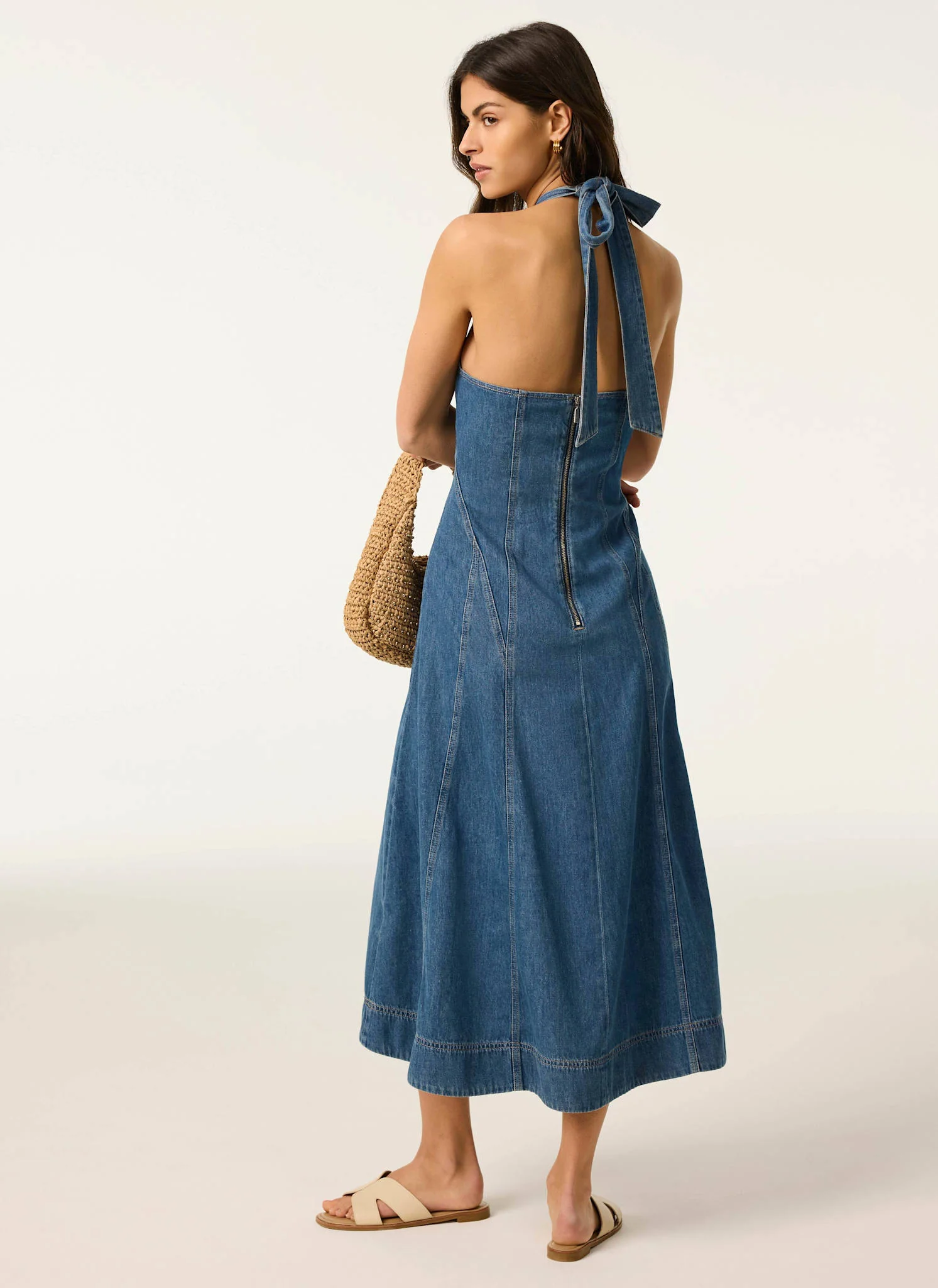 6278-mid-indigo-denim-halter-midi-dress-3.webp Mid Indigo Denim Halter Midi Dress