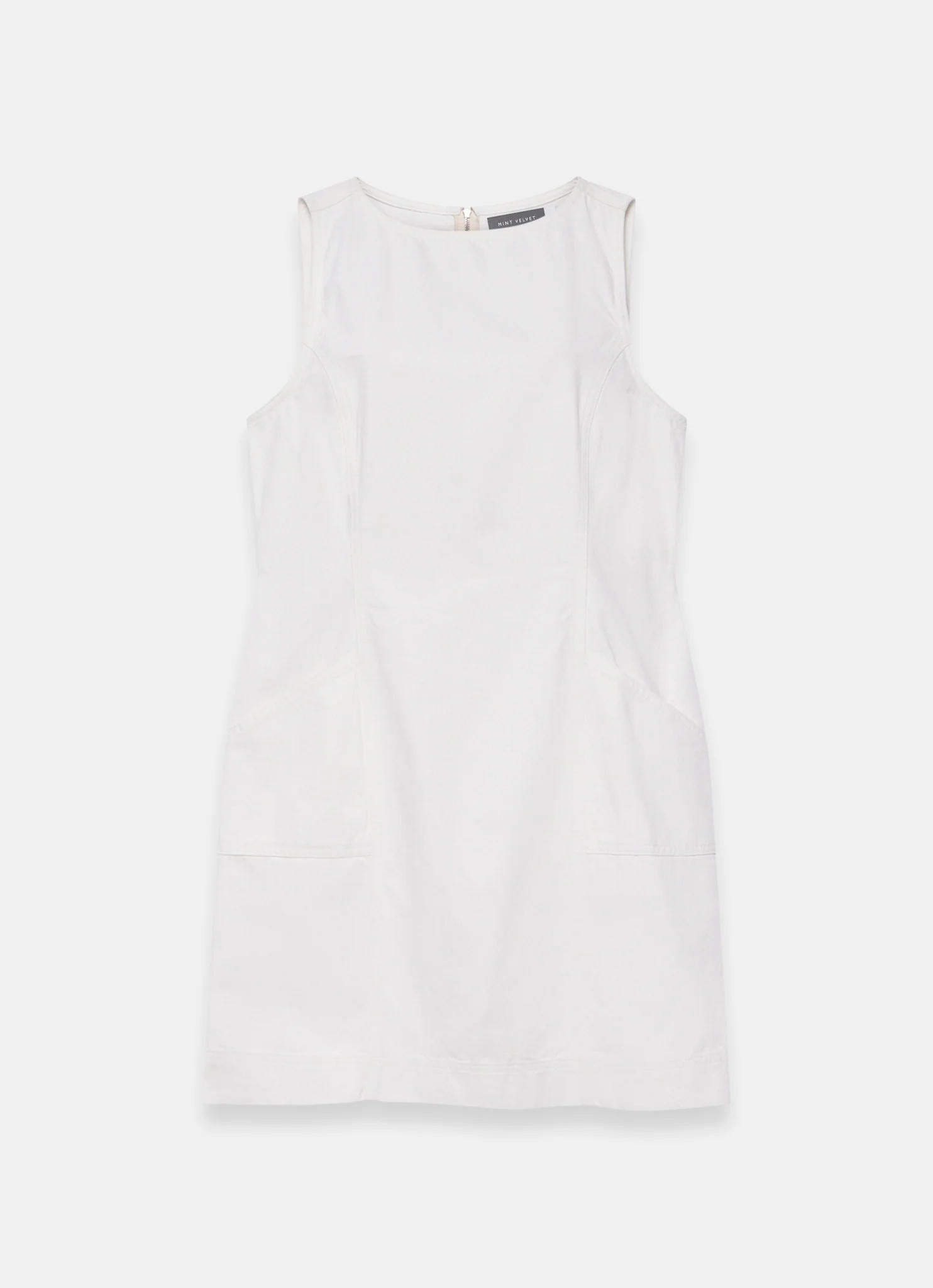 White Denim Mini Dress
