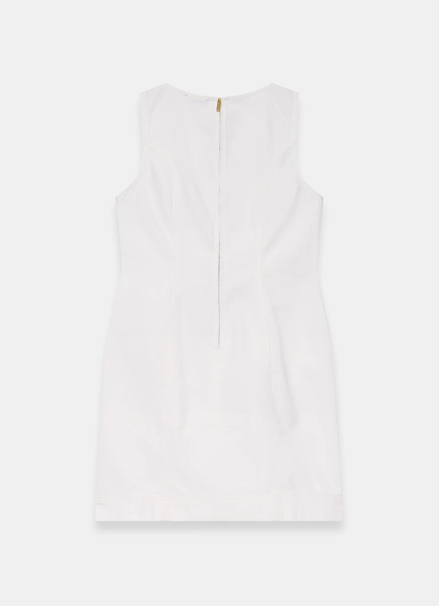White Denim Mini Dress