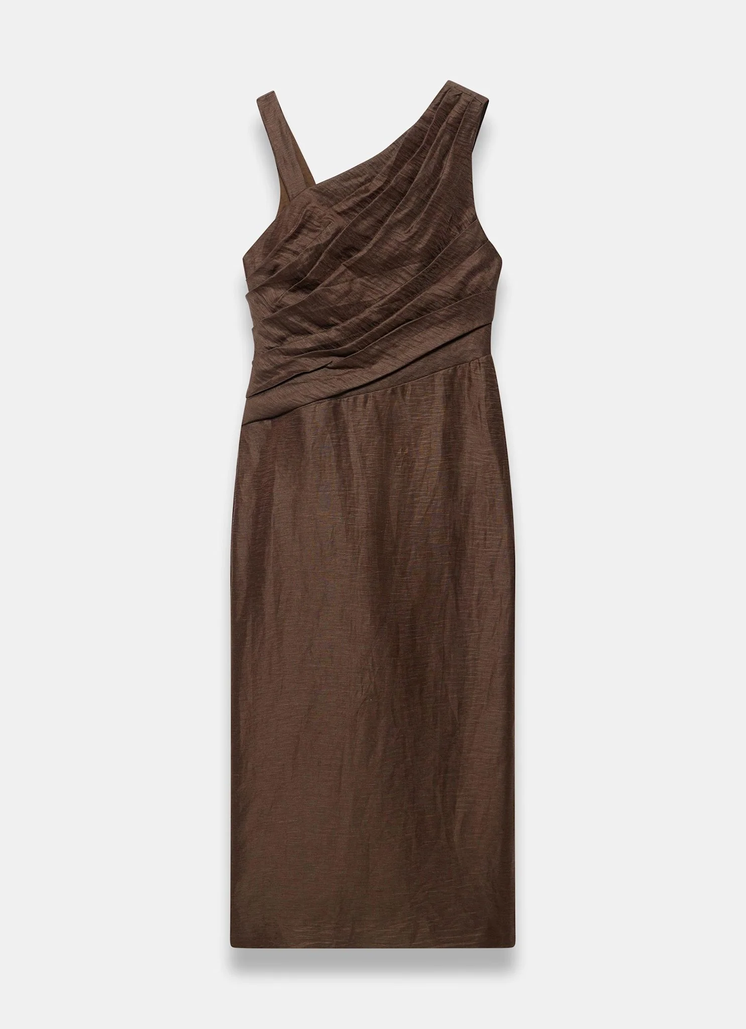 6316-brown-linen-blend-midi-dress-6.webp Brown Linen Blend Midi Dress