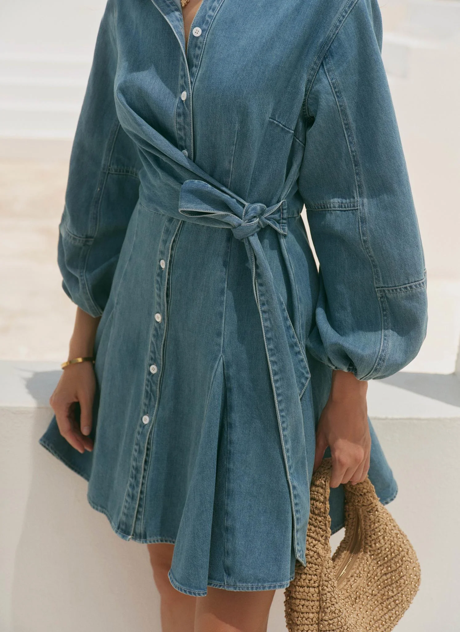 6324-mid-indigo-denim-long-sleeve-mini-shirt-dress-4.webp Mid Indigo Denim Long Sleeve Mini Shirt Dress