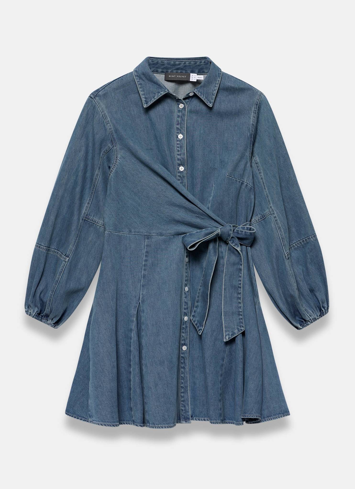 6324-mid-indigo-denim-long-sleeve-mini-shirt-dress-6.jpg Mid Indigo Denim Long Sleeve Mini Shirt Dress