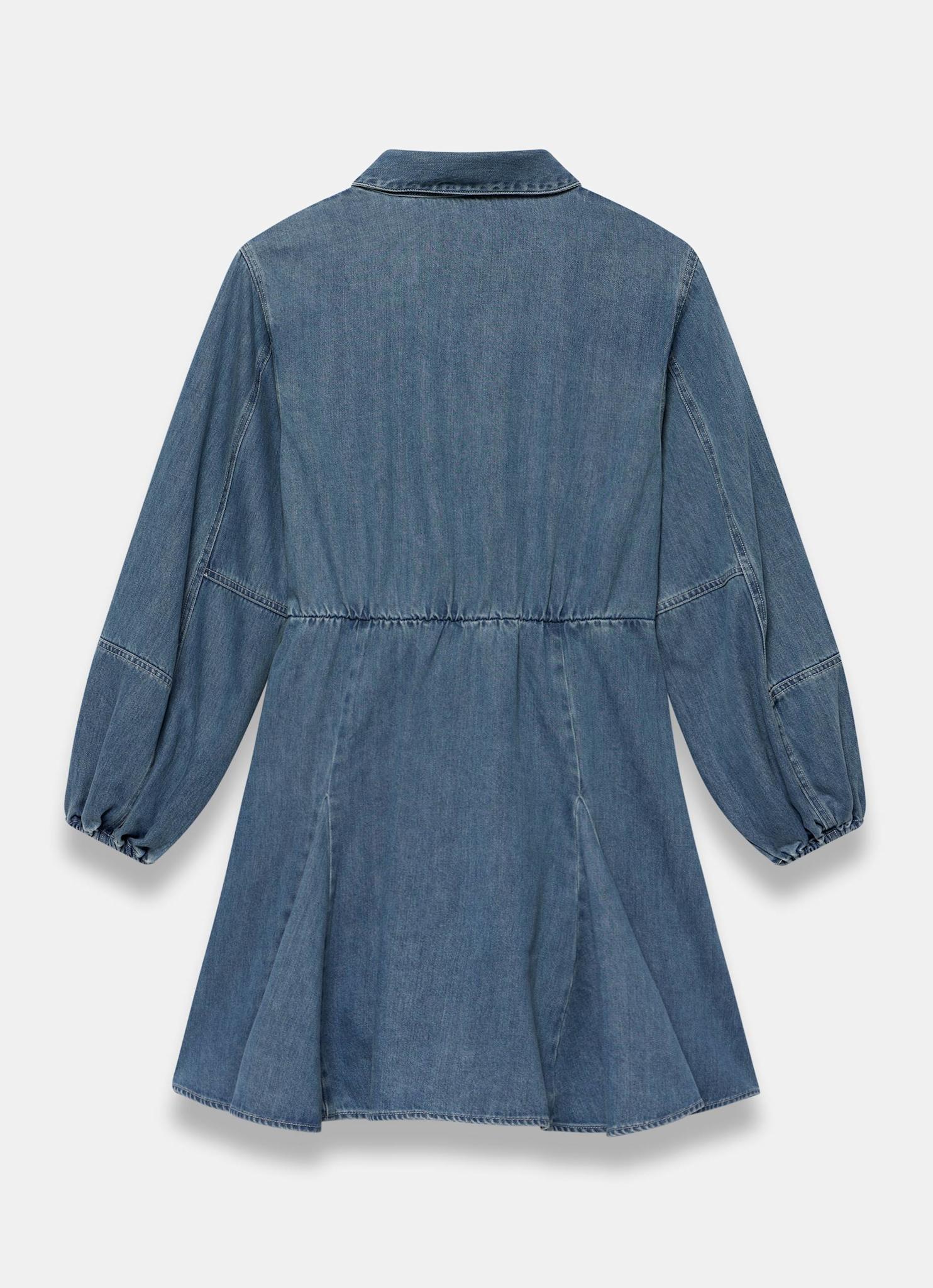 6324-mid-indigo-denim-long-sleeve-mini-shirt-dress-7.jpg Mid Indigo Denim Long Sleeve Mini Shirt Dress