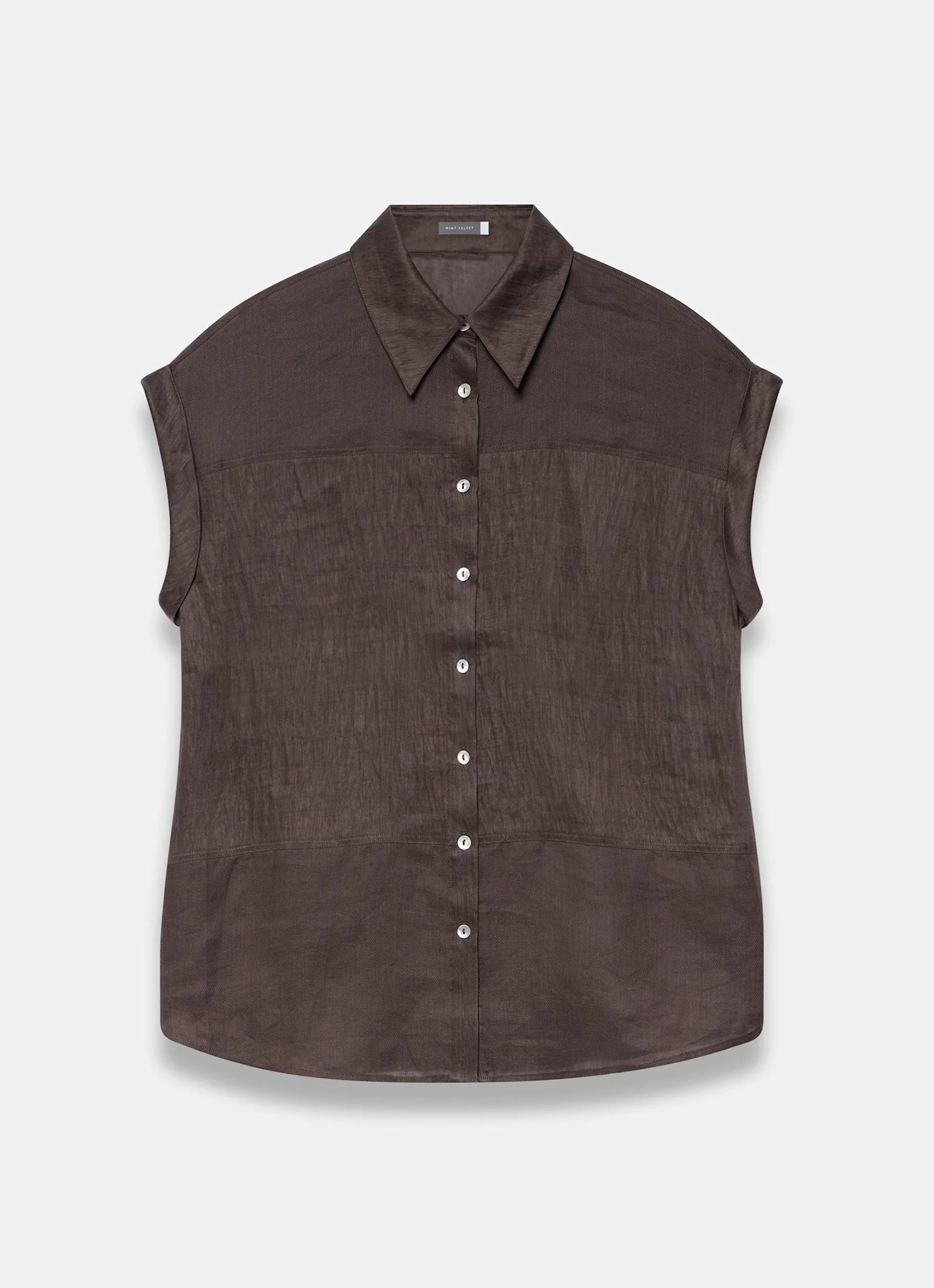 6356-brown-linen-blend-shirt-6.webp Brown Linen Blend Shirt