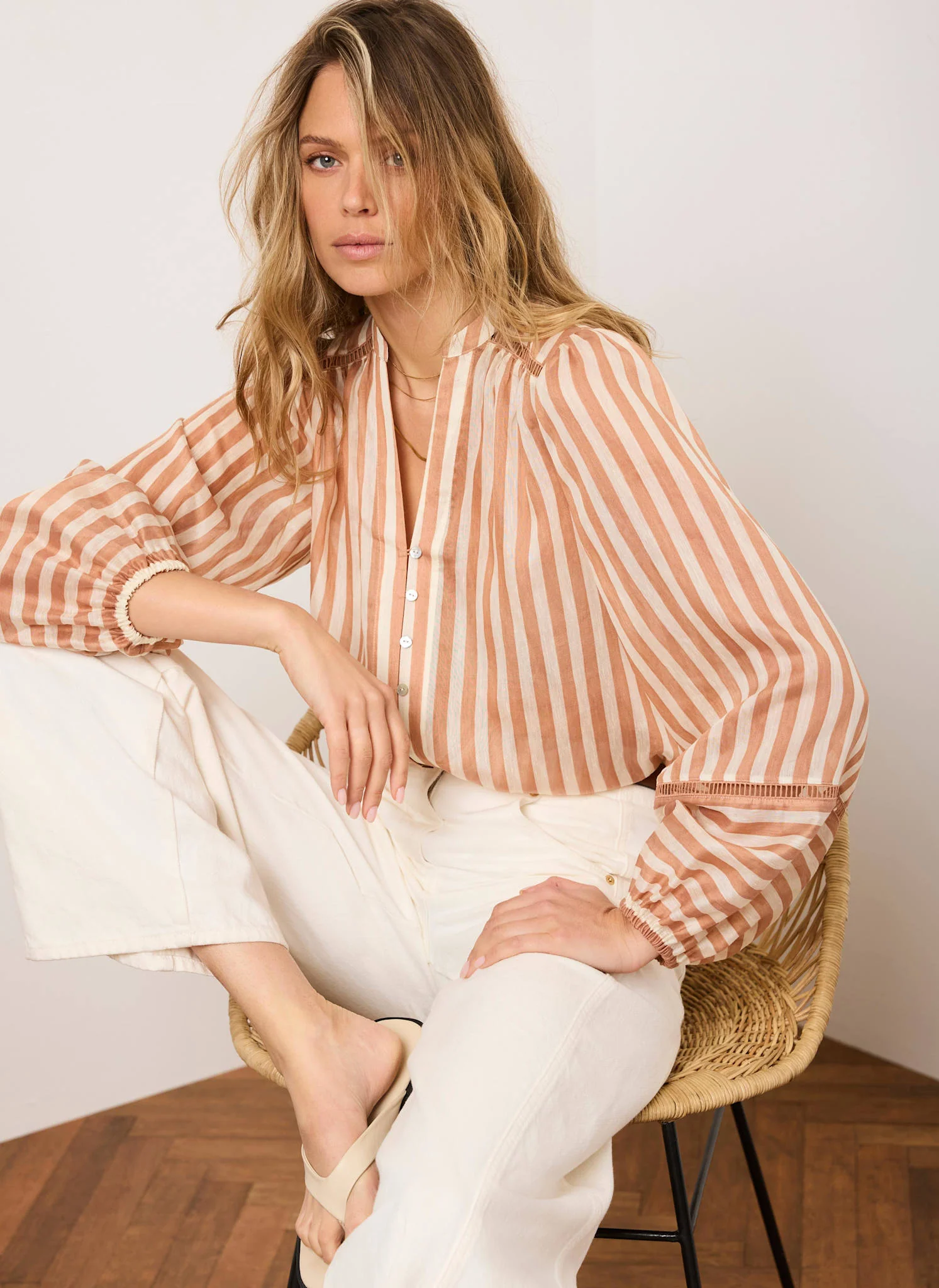 6382-orange-striped-blouse-1.webp Orange Striped Blouse