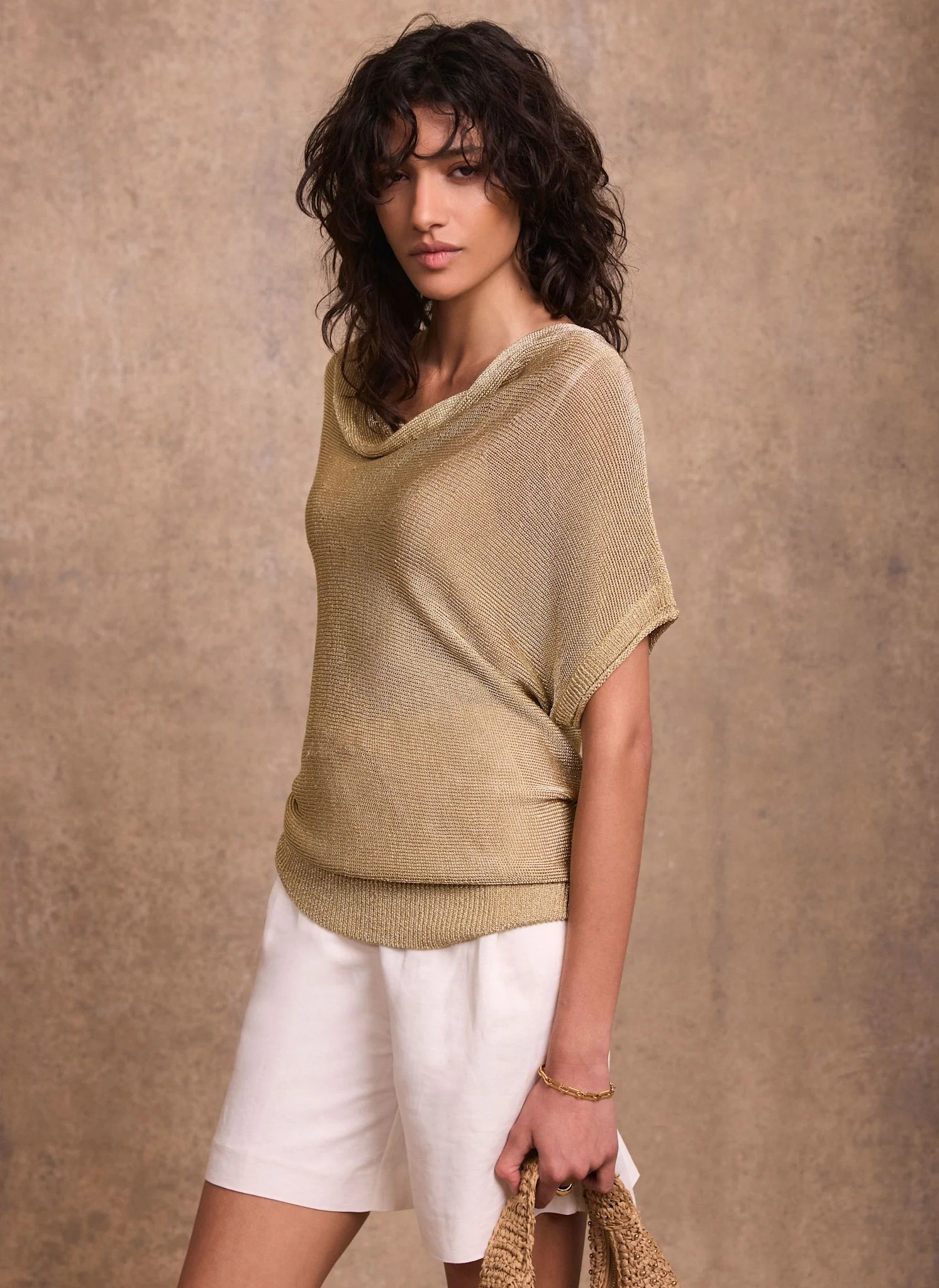 6418-gold-metallic-batwing-knit-top-1.webp Gold Metallic Batwing Knit Top