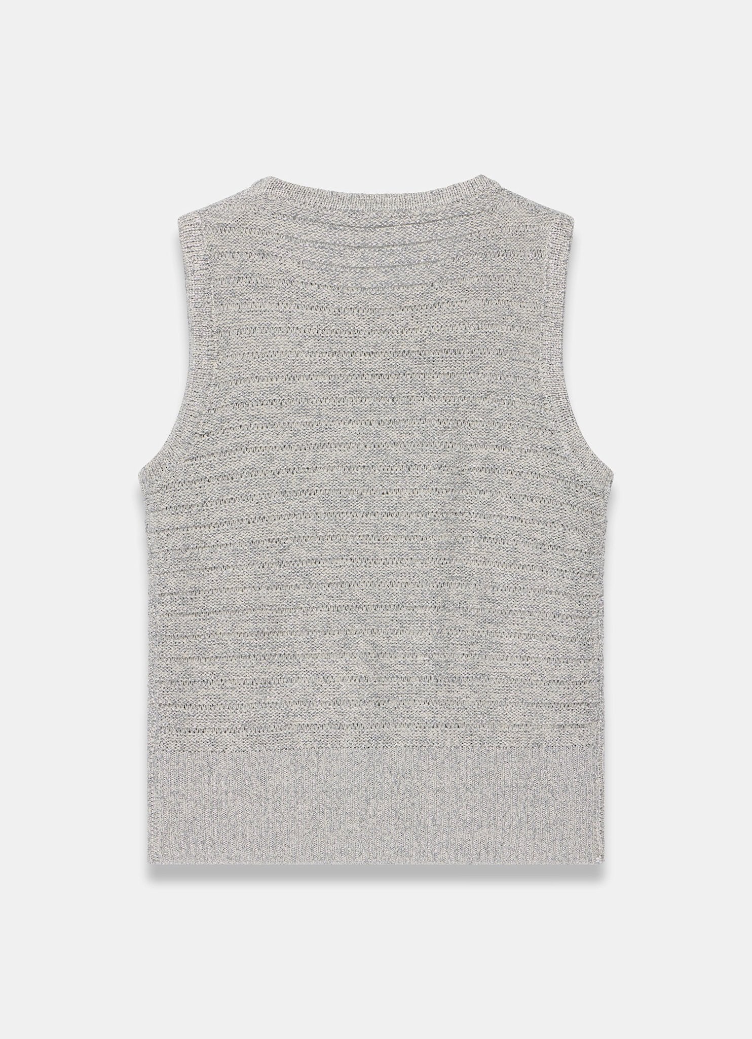646-silver-metallic-knit-vest-top-8.jpg Silver Metallic Knit Vest Top