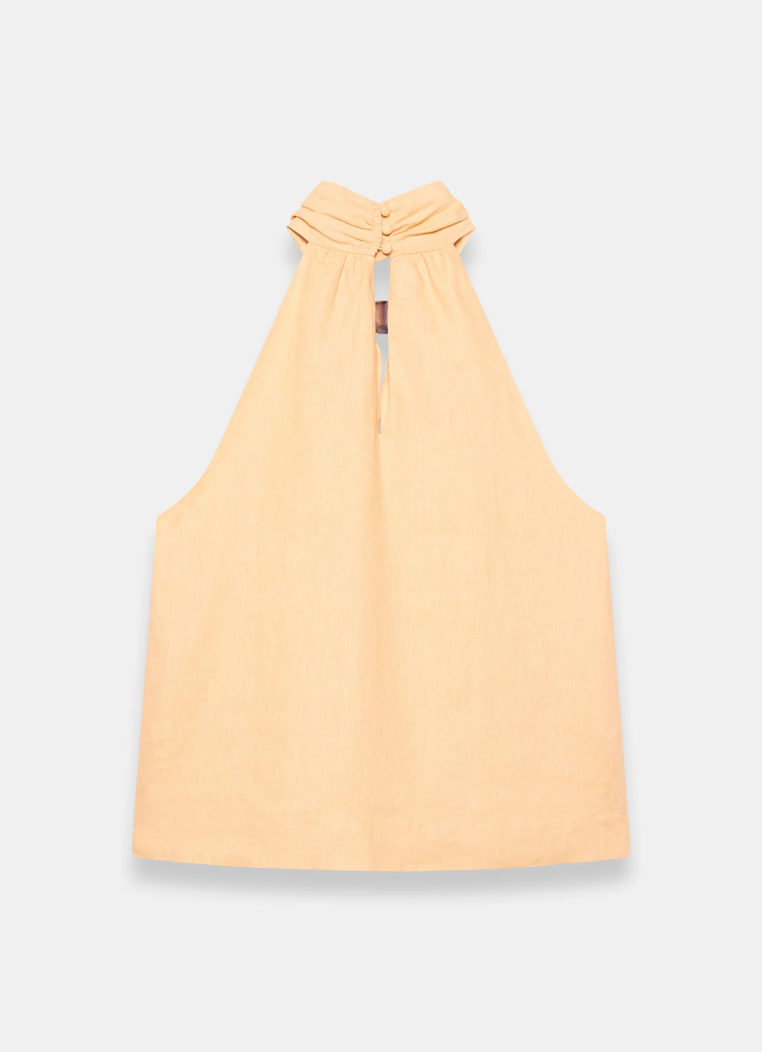 Yellow Linen Halter Top