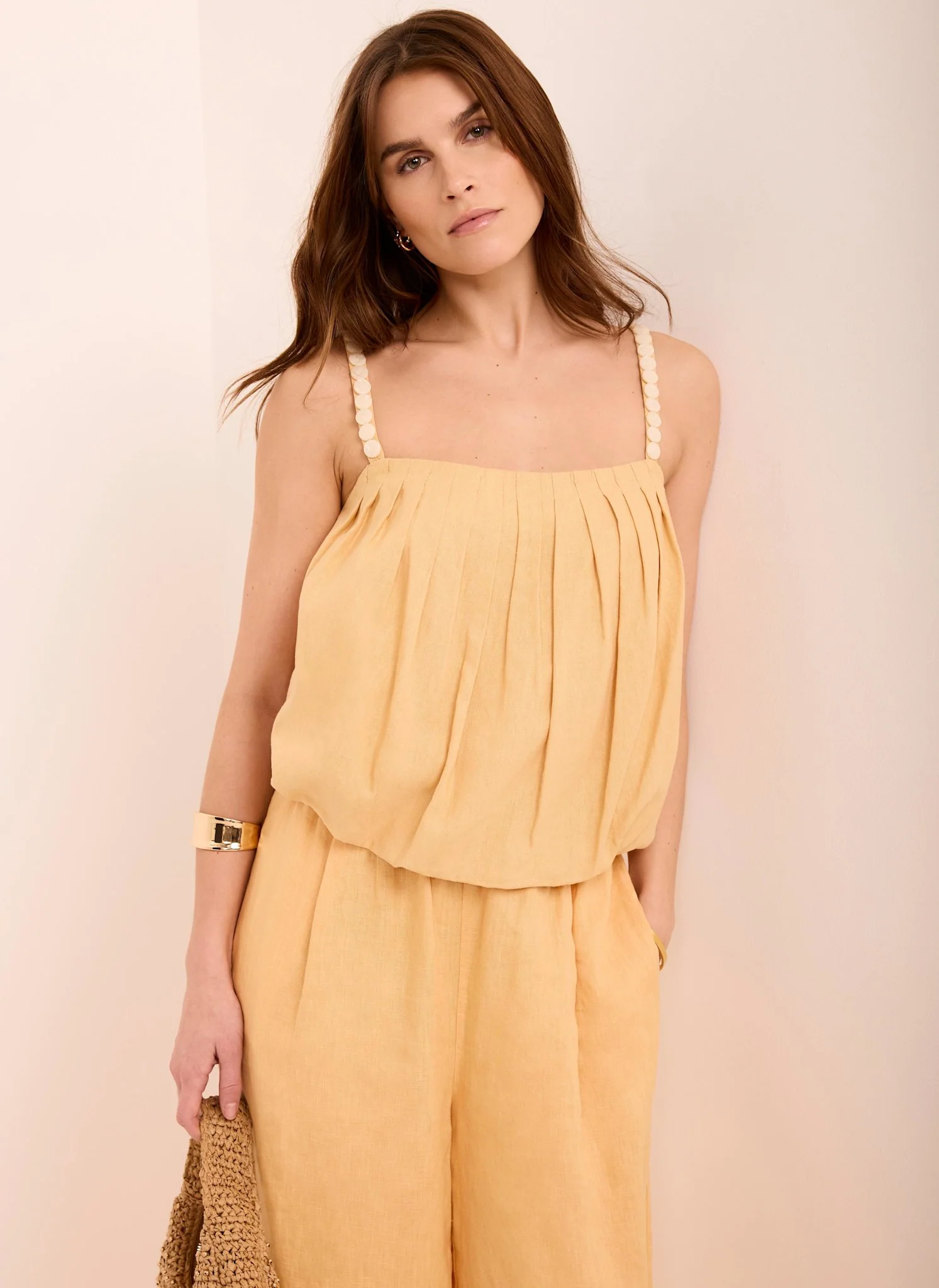 6680-yellow-linen-blend-bubble-top-3.webp Yellow Linen Blend Bubble Top