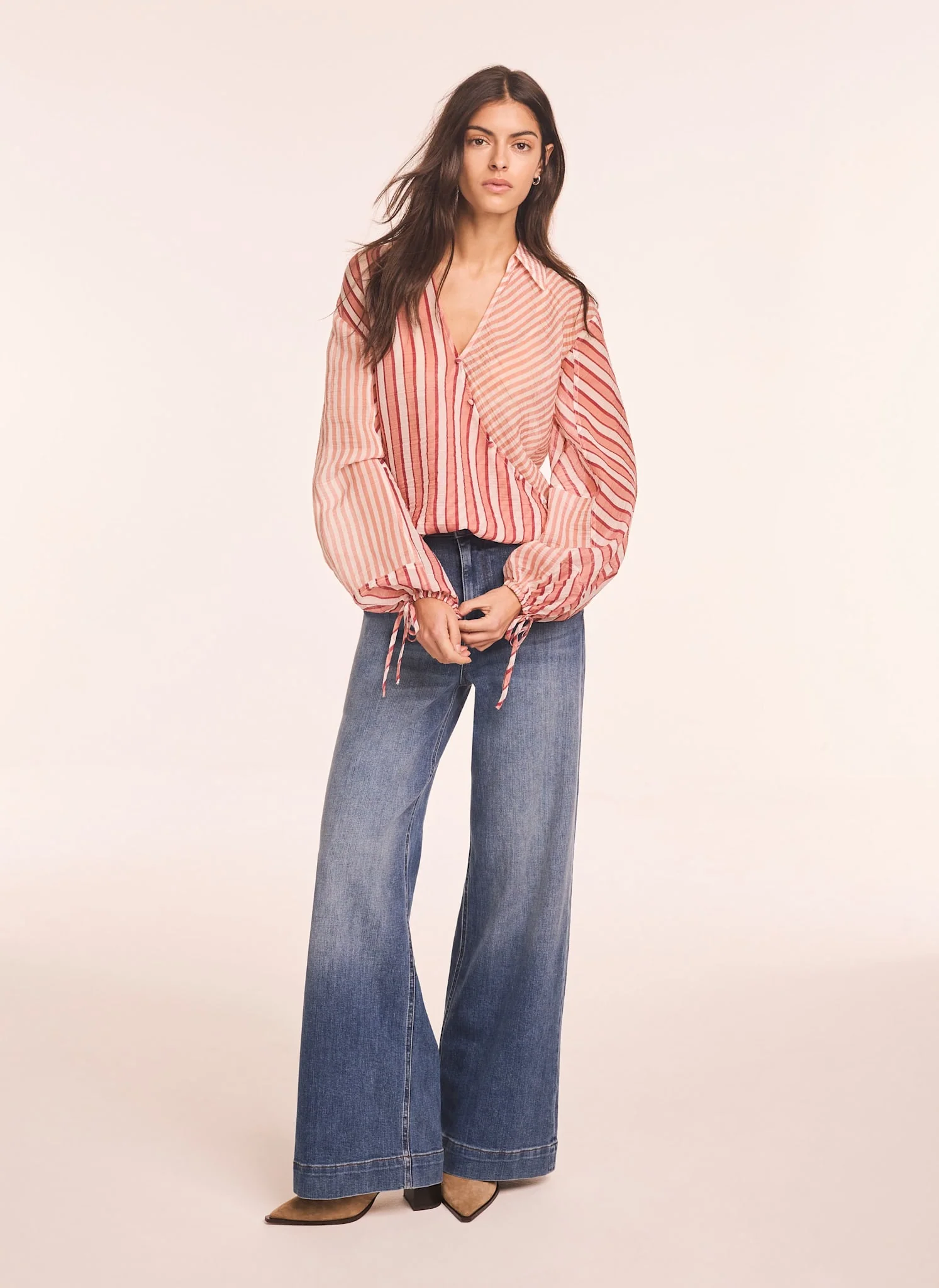 6704-orange-striped-wrap-shirt-4.webp Orange Striped Wrap Shirt