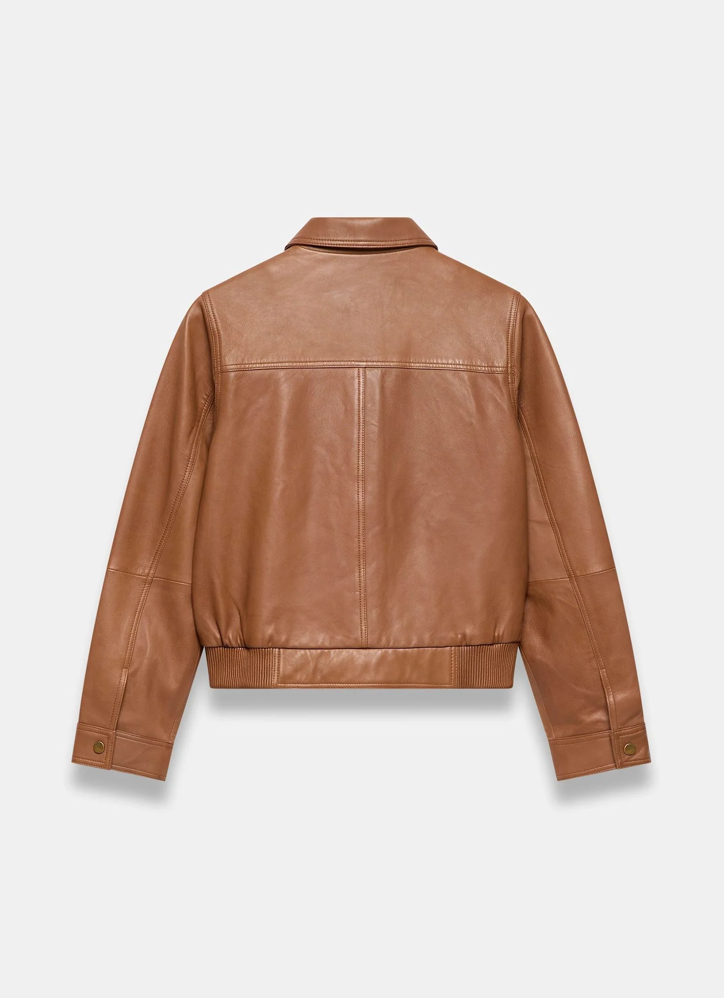6734-tan-leather-collared-bomber-jacket-6.webp Tan Leather Collared Bomber Jacket