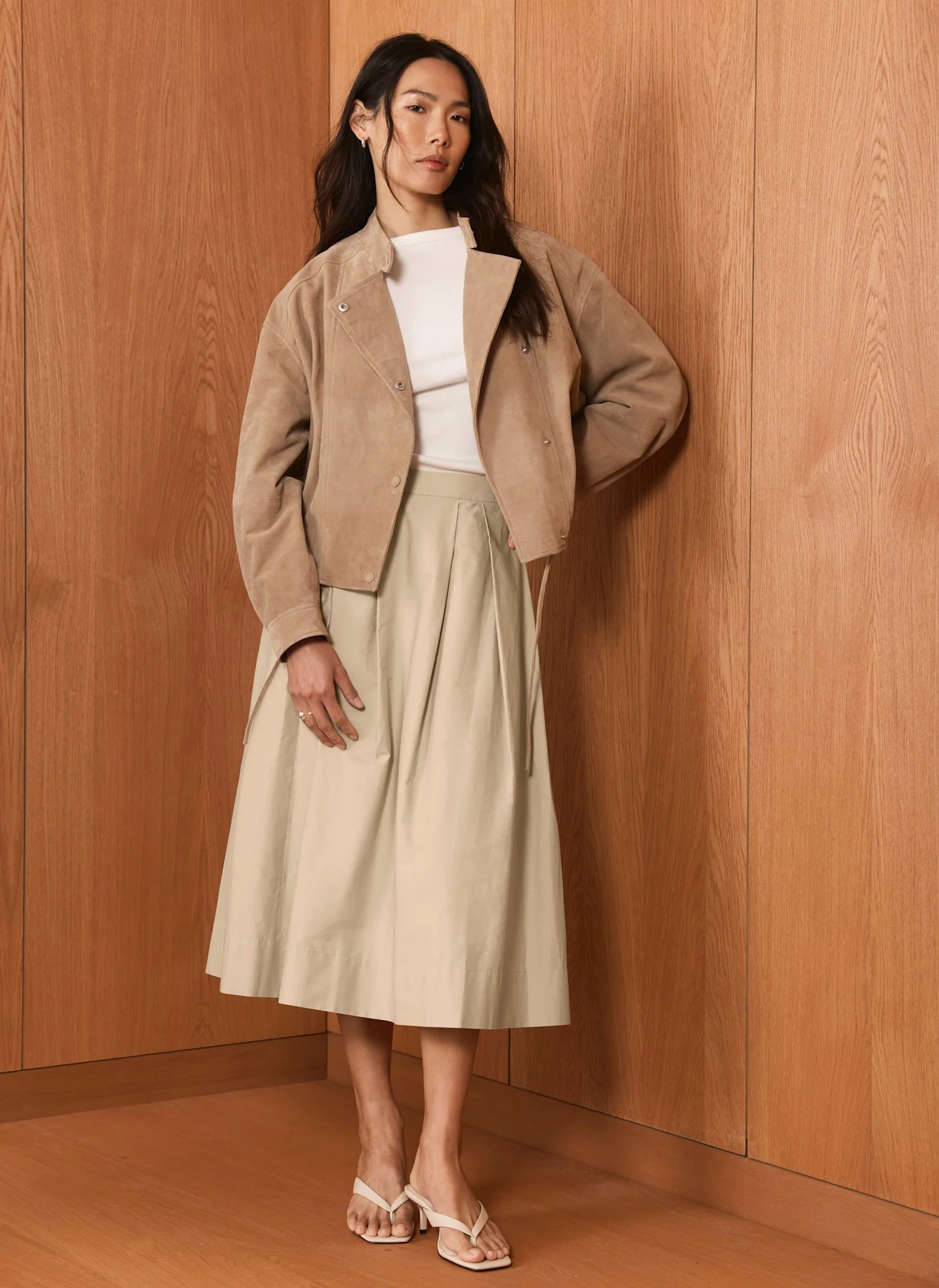 6824-neutral-cotton-a-line-midi-skirt-2.webp Neutral Cotton A Line Midi Skirt