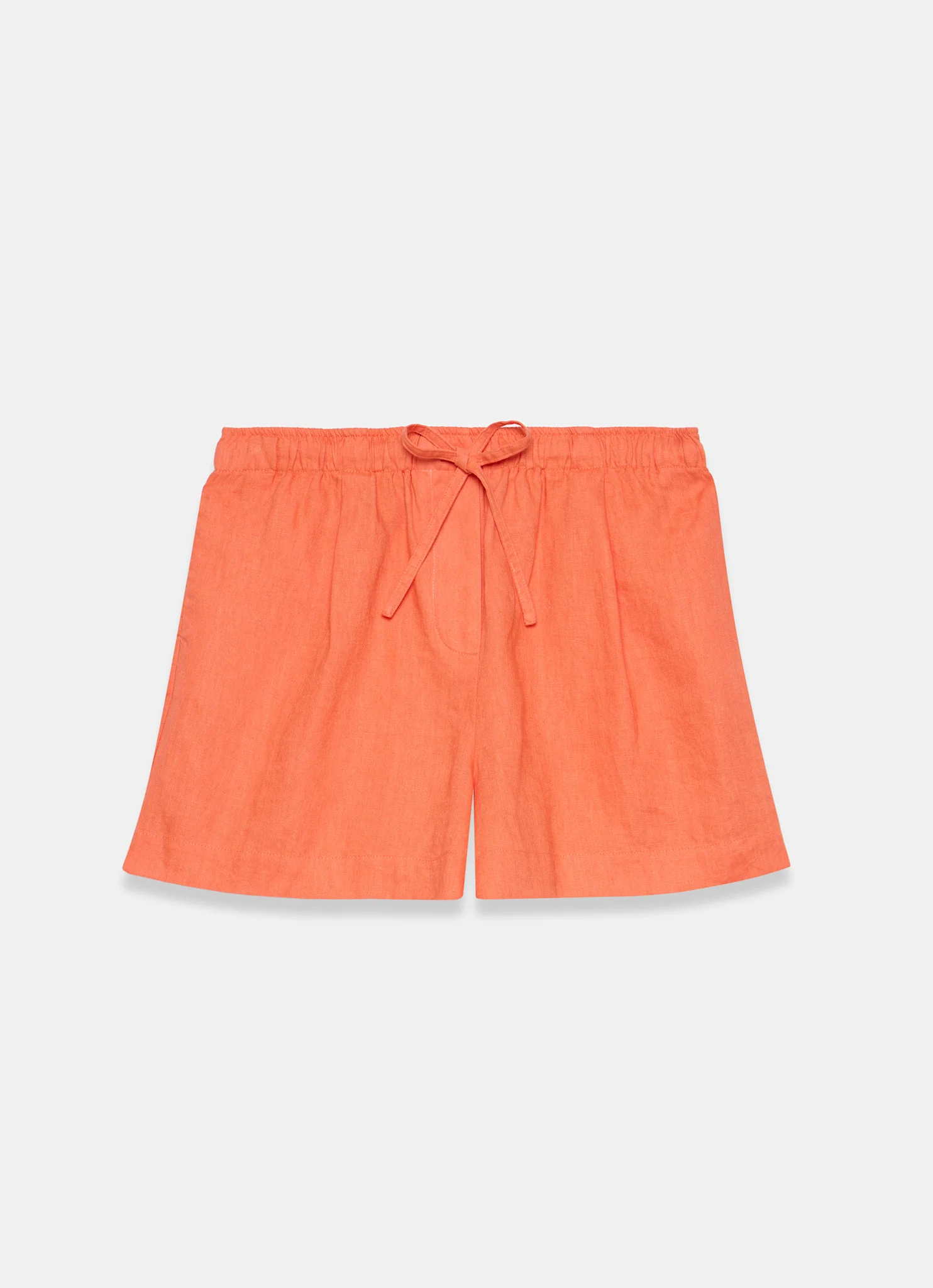 6866-orange-linen-drawstring-shorts-6.webp Orange Linen Drawstring Shorts