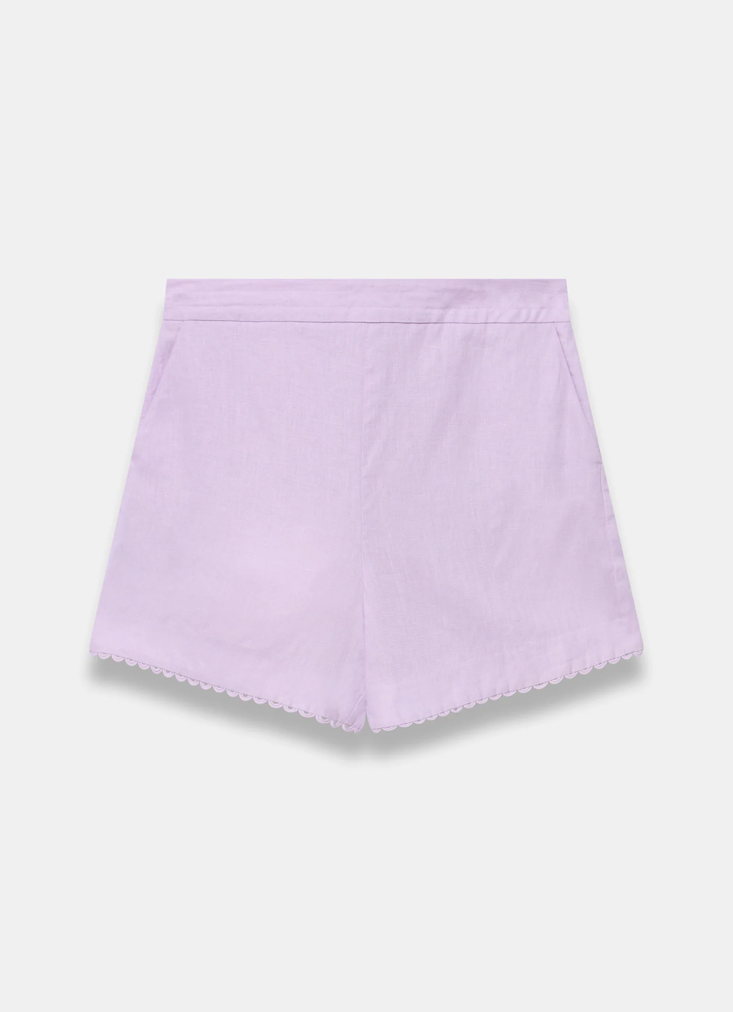 6952-lilac-linen-scallop-hem-shorts-6.webp Lilac Linen Scallop Hem Shorts