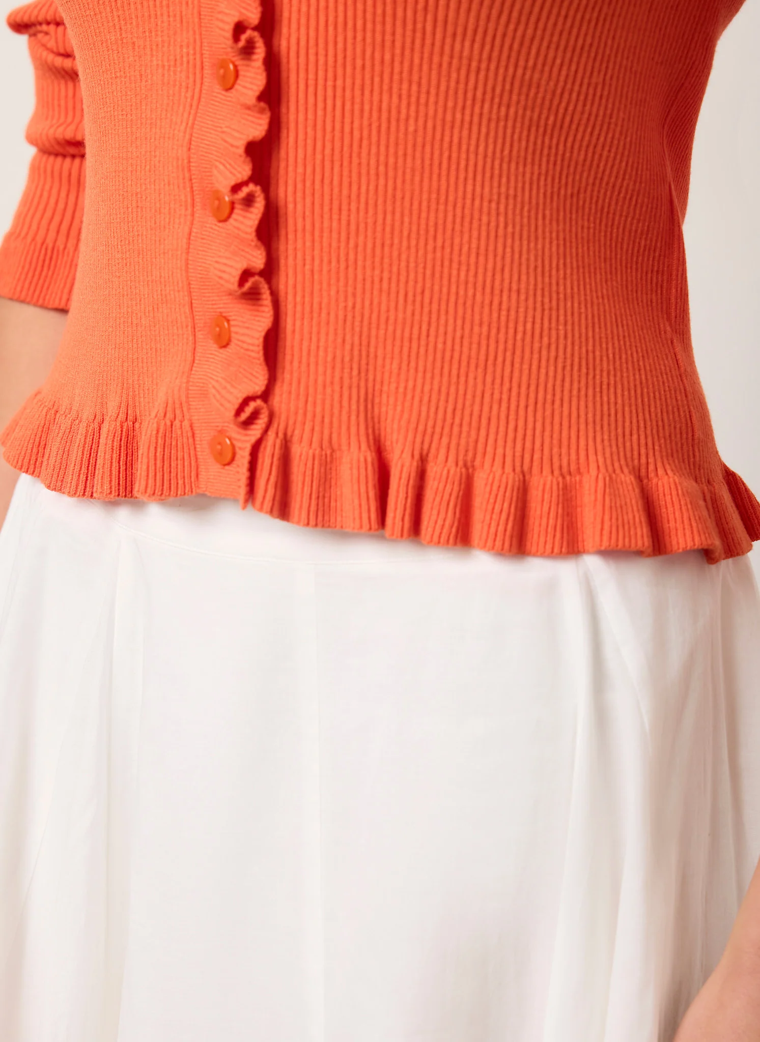 7042-orange-ruffle-detail-cardigan-4.webp Orange Ruffle Detail Cardigan