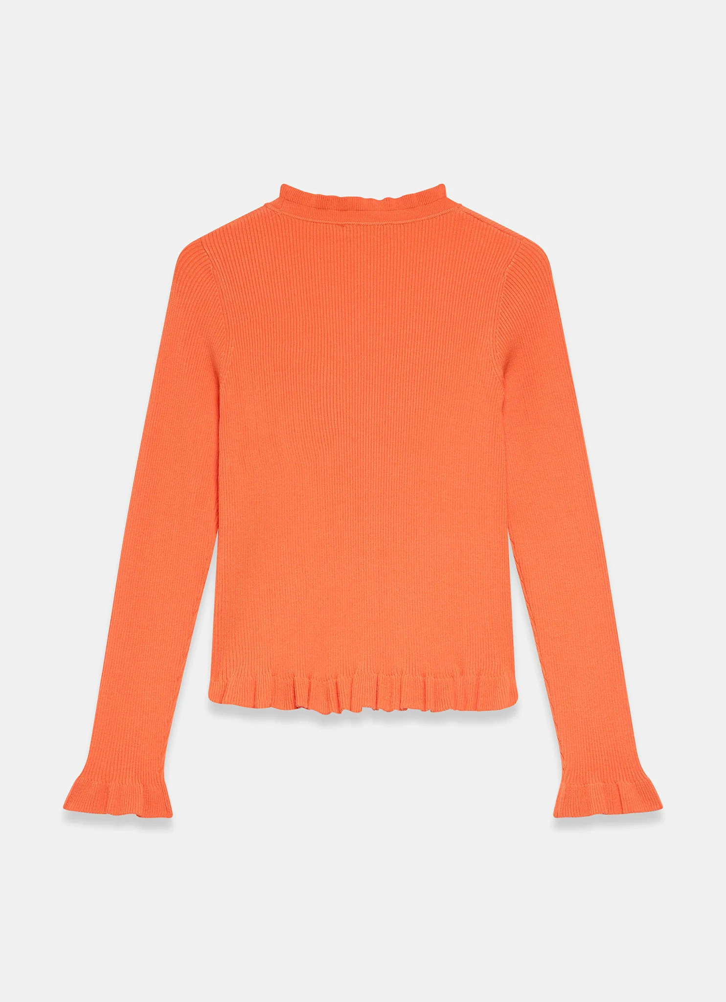 7042-orange-ruffle-detail-cardigan-8.webp Orange Ruffle Detail Cardigan
