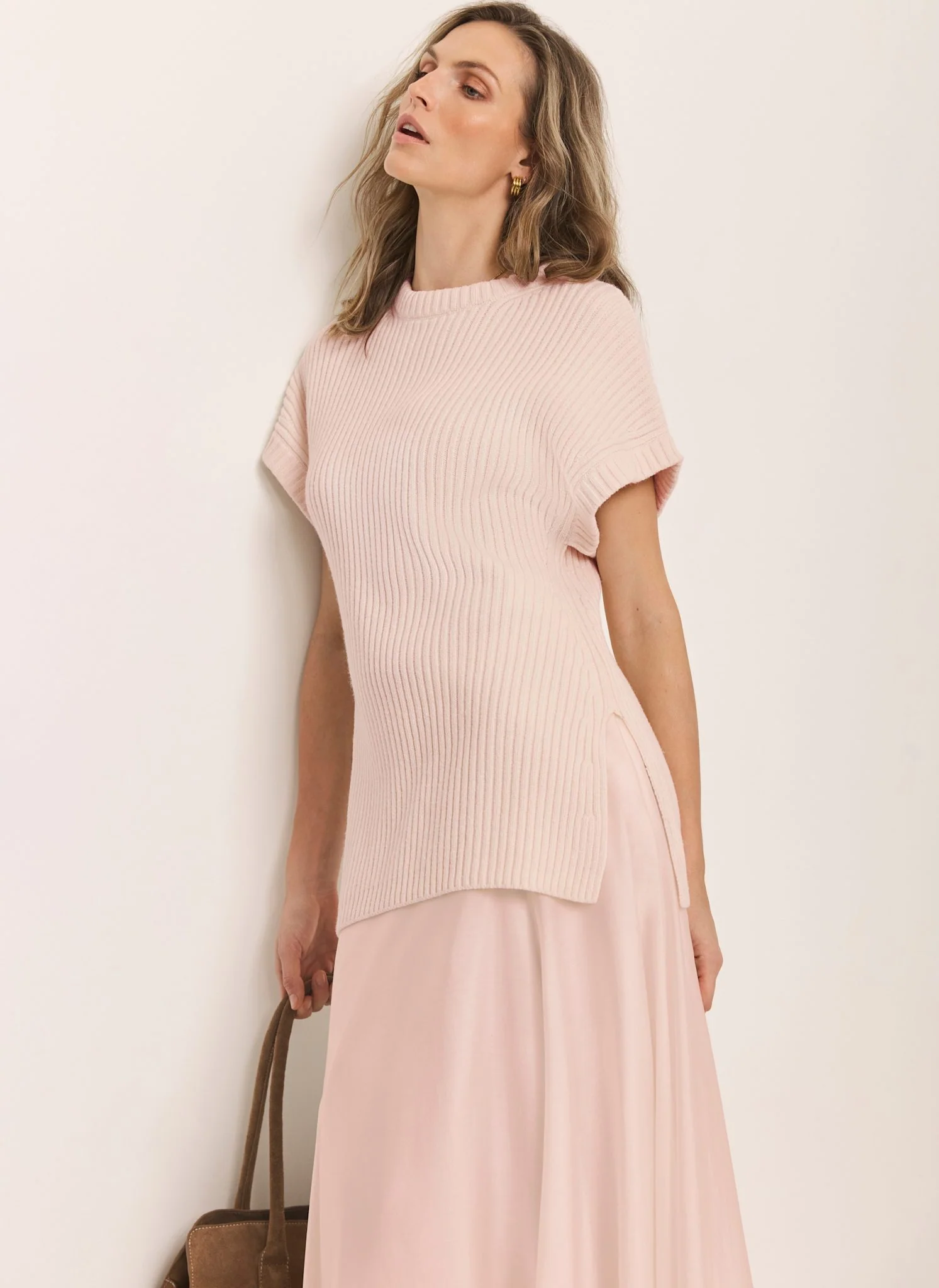 7082-pink-wool-blend-longline-knit-top-3.webp Pink Wool Blend Longline Knit Top