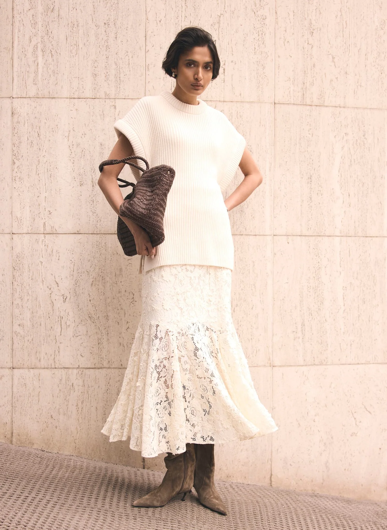7088-cream-wool-blend-longline-knit-top-2.webp Cream Wool Blend Longline Knit Top
