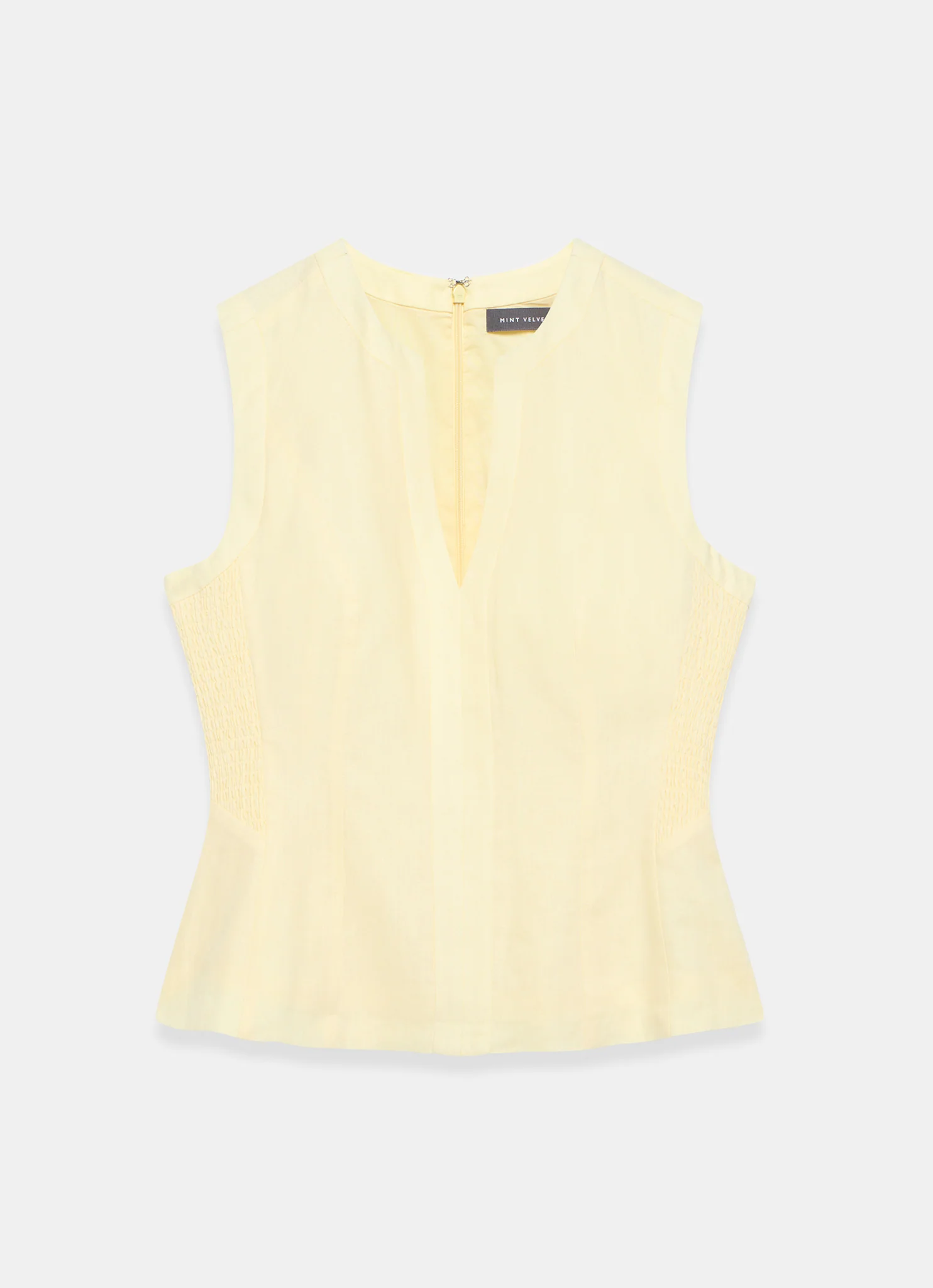 7144-yellow-linen-shirred-top-7.webp Yellow Linen Shirred Top