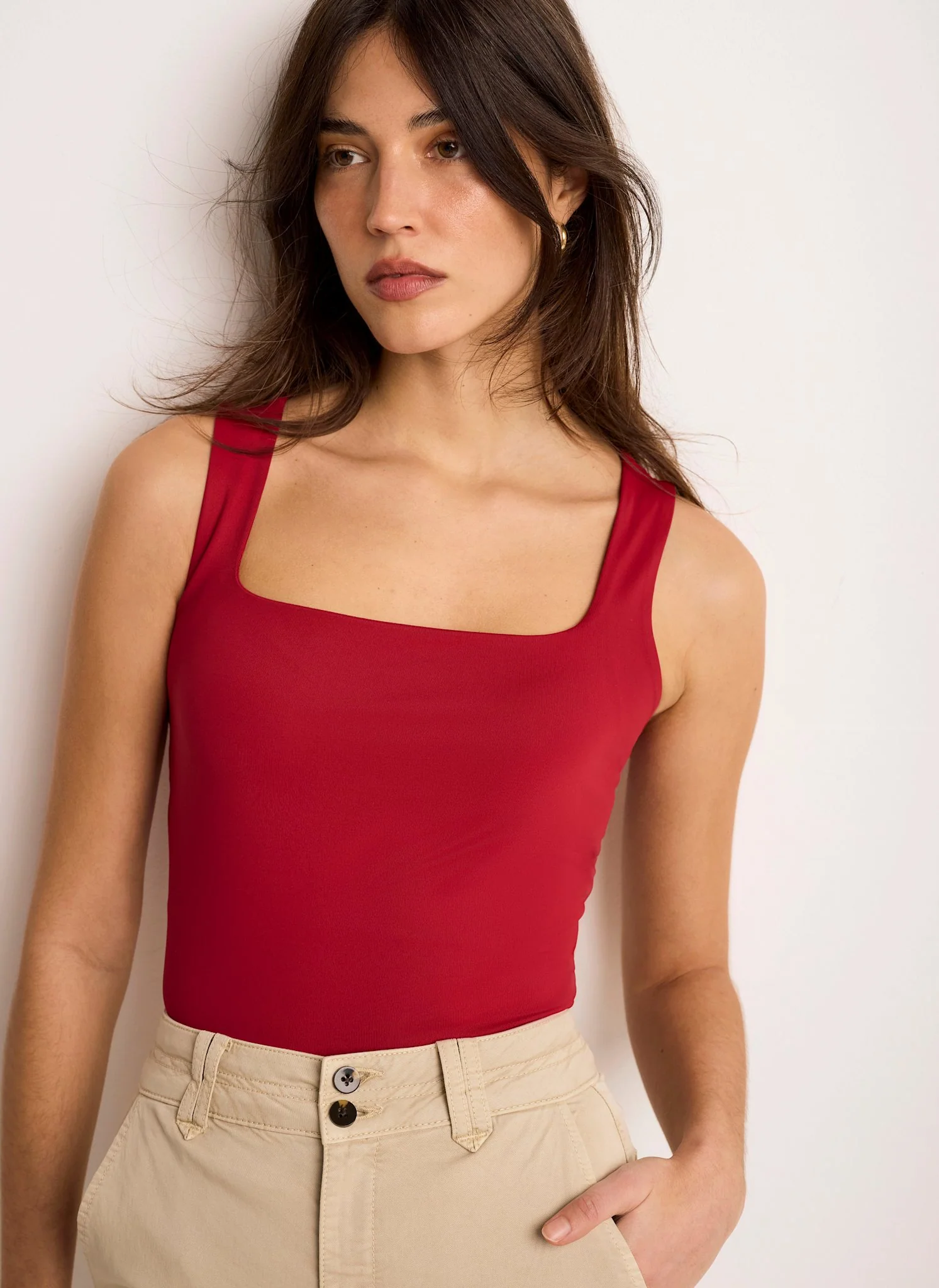 7152-red-scoop-neck-layering-vest-top-2.webp Red Scoop Neck Layering Vest Top