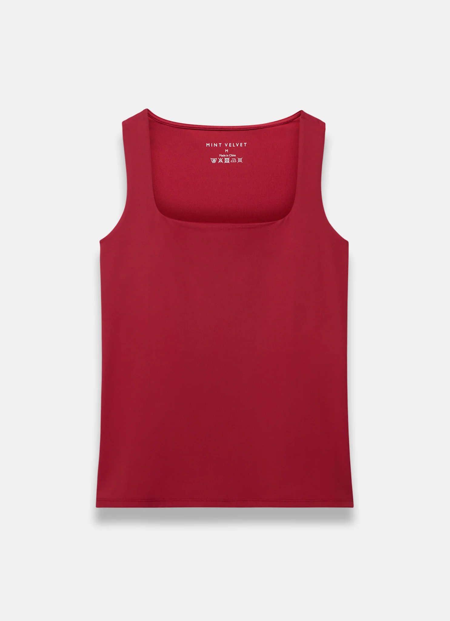 7152-red-scoop-neck-layering-vest-top-7.webp Red Scoop Neck Layering Vest Top